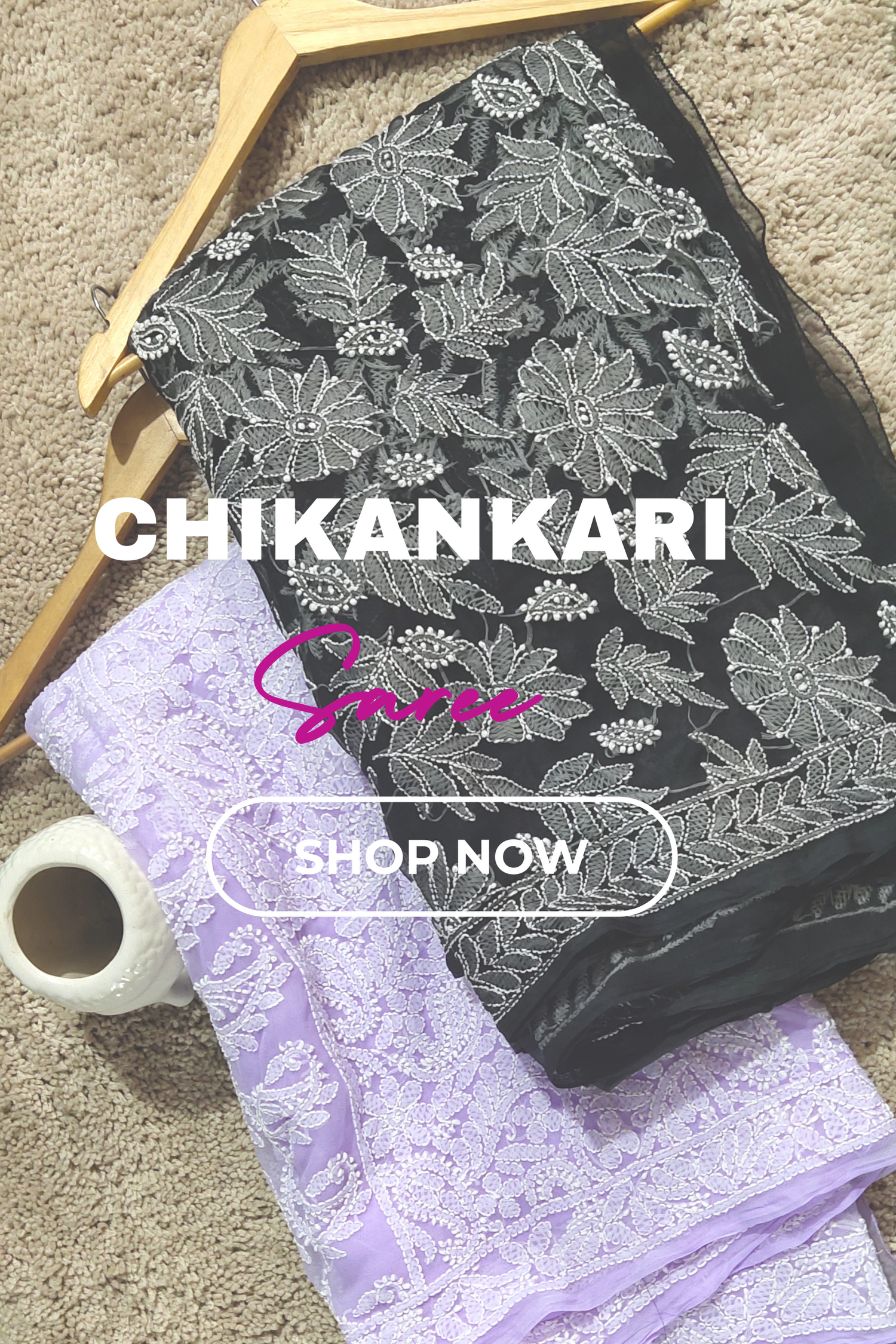 Chikankari Saree