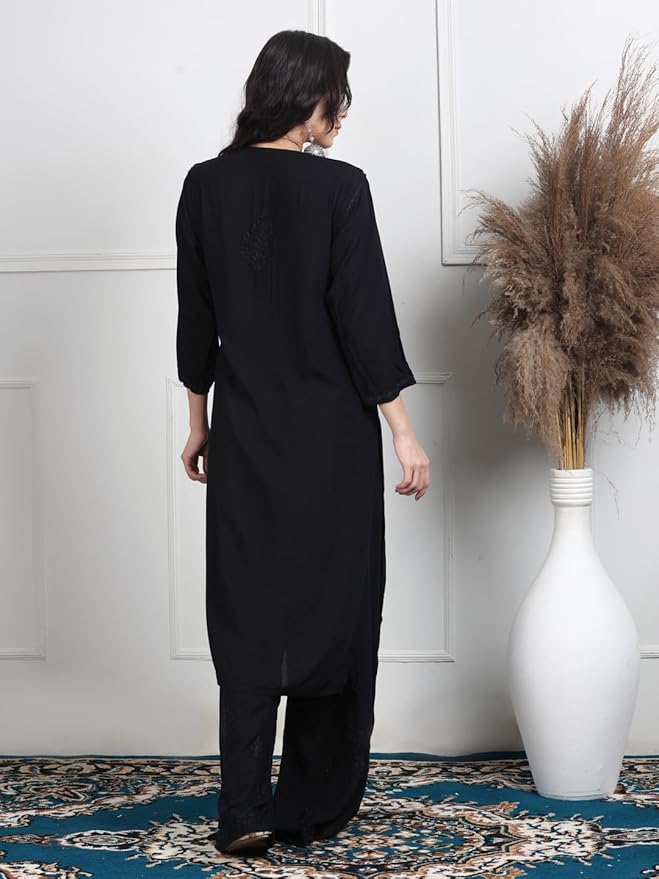 Ombre Kurta Palazzo Set with Dupatta