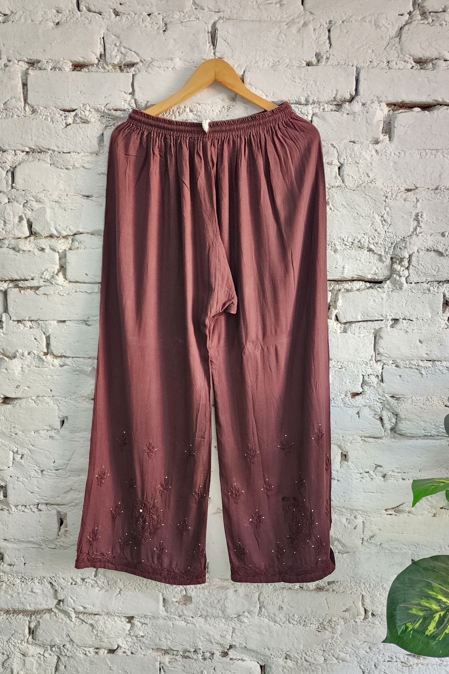 Chikankari Kurta Palazzo Set with Dupatta Cotton