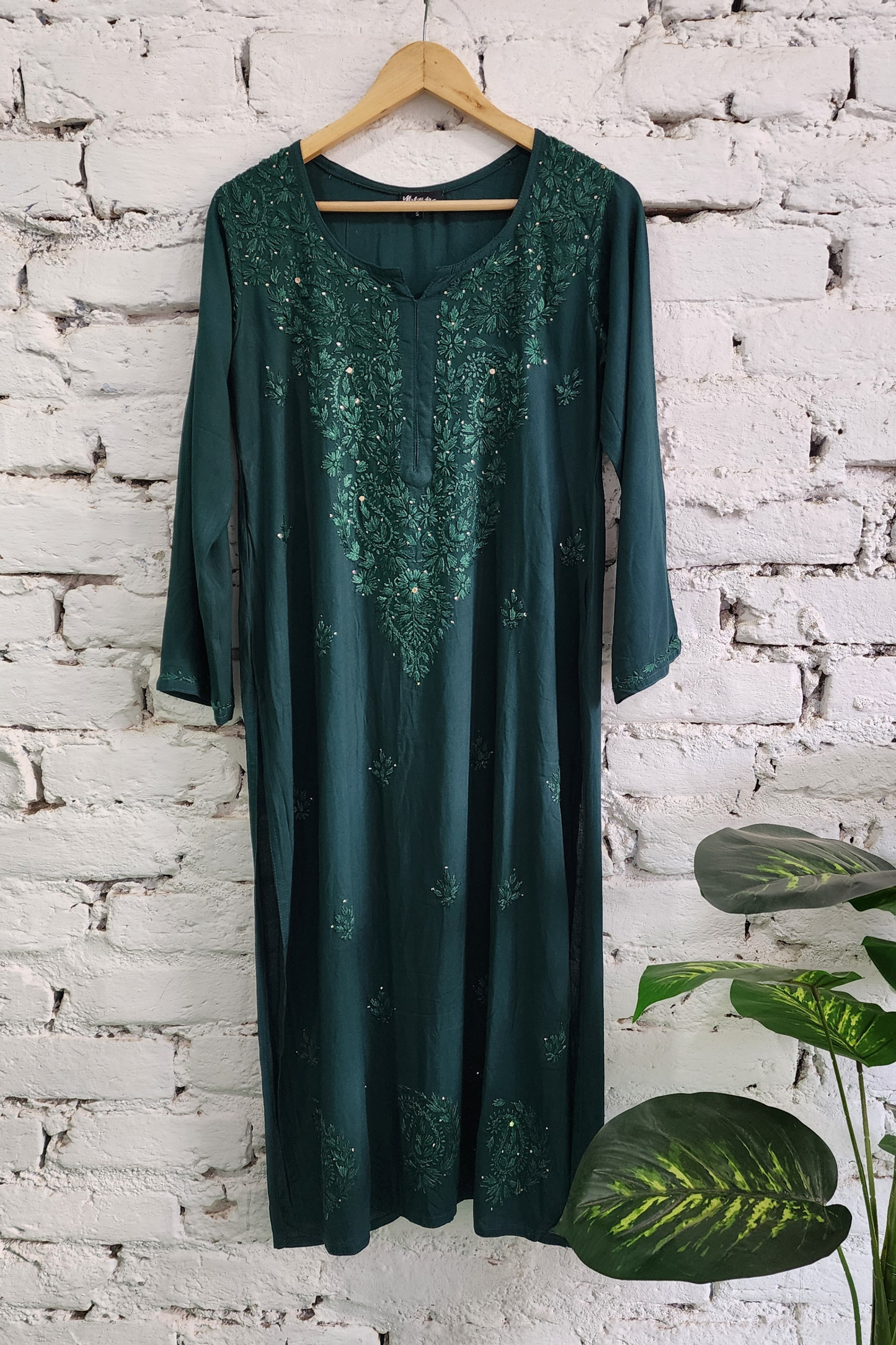 Chikankari Kurta Palazzo Set with Dupatta Cotton