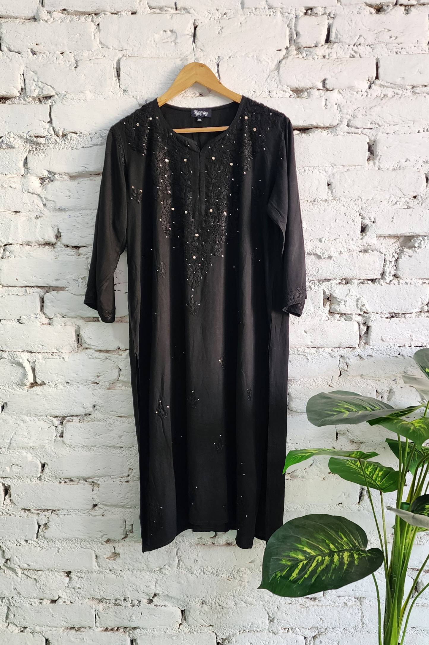 Chikankari Kurta Palazzo Set with Dupatta Cotton