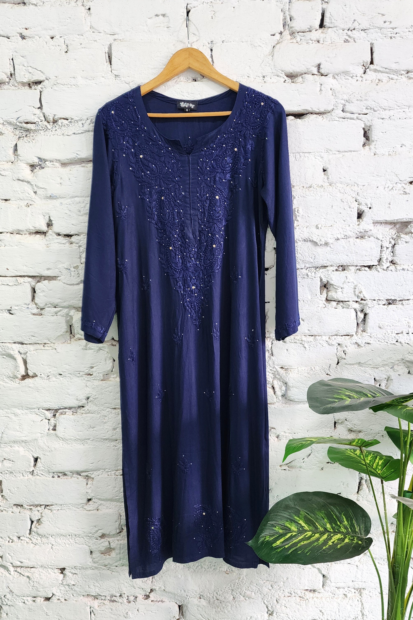 Chikankari Kurta Palazzo Set with Dupatta Cotton