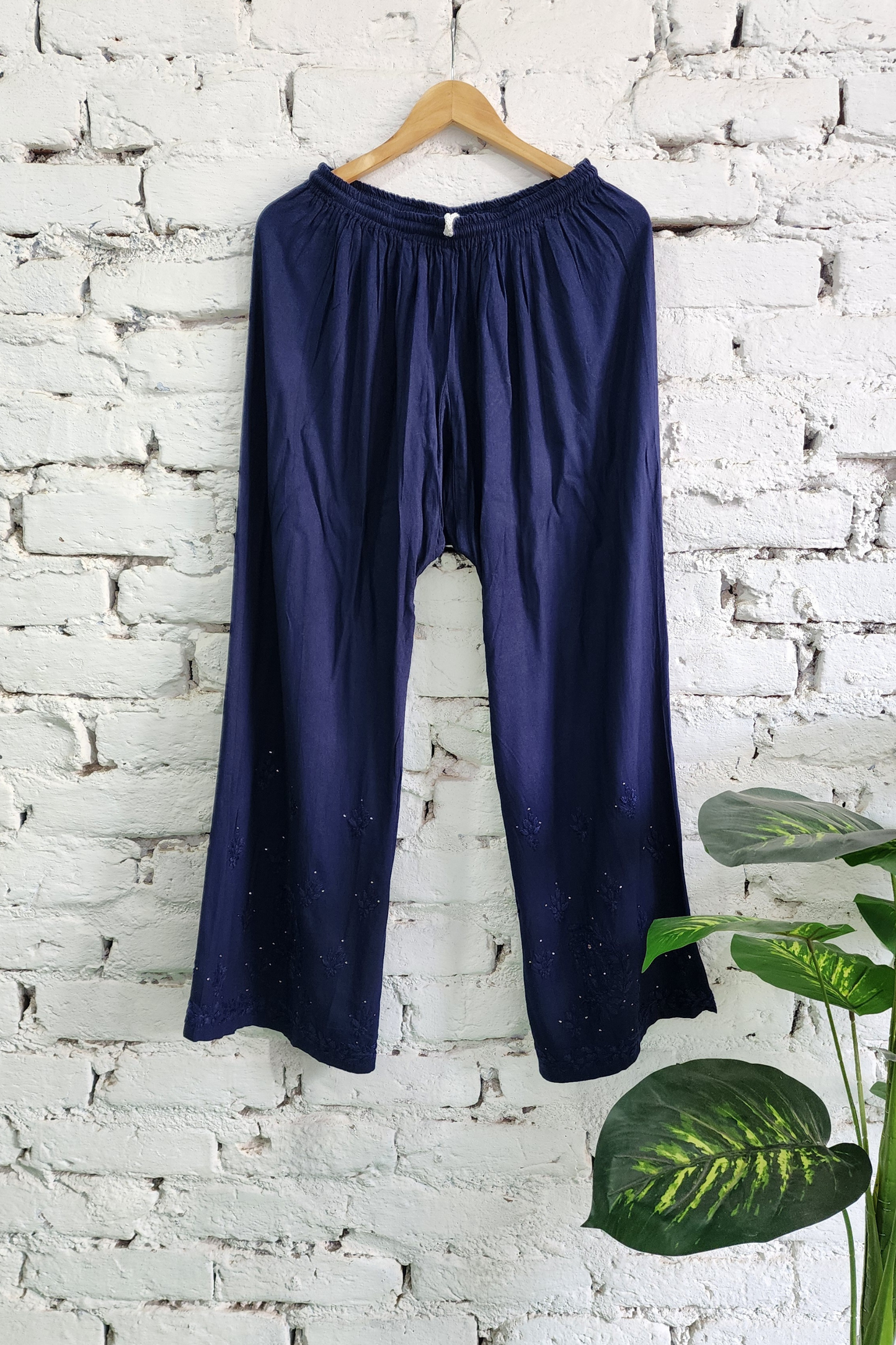 Chikankari Kurta Palazzo Set with Dupatta Cotton