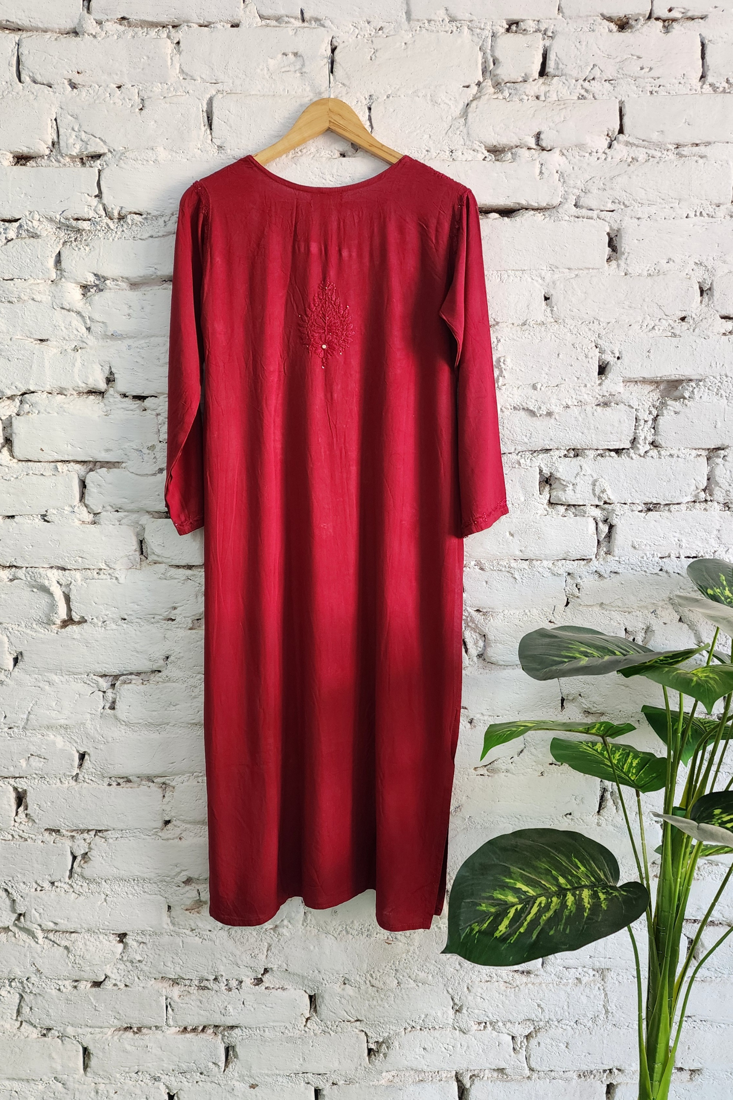 Chikankari Kurta Palazzo Set with Dupatta Cotton