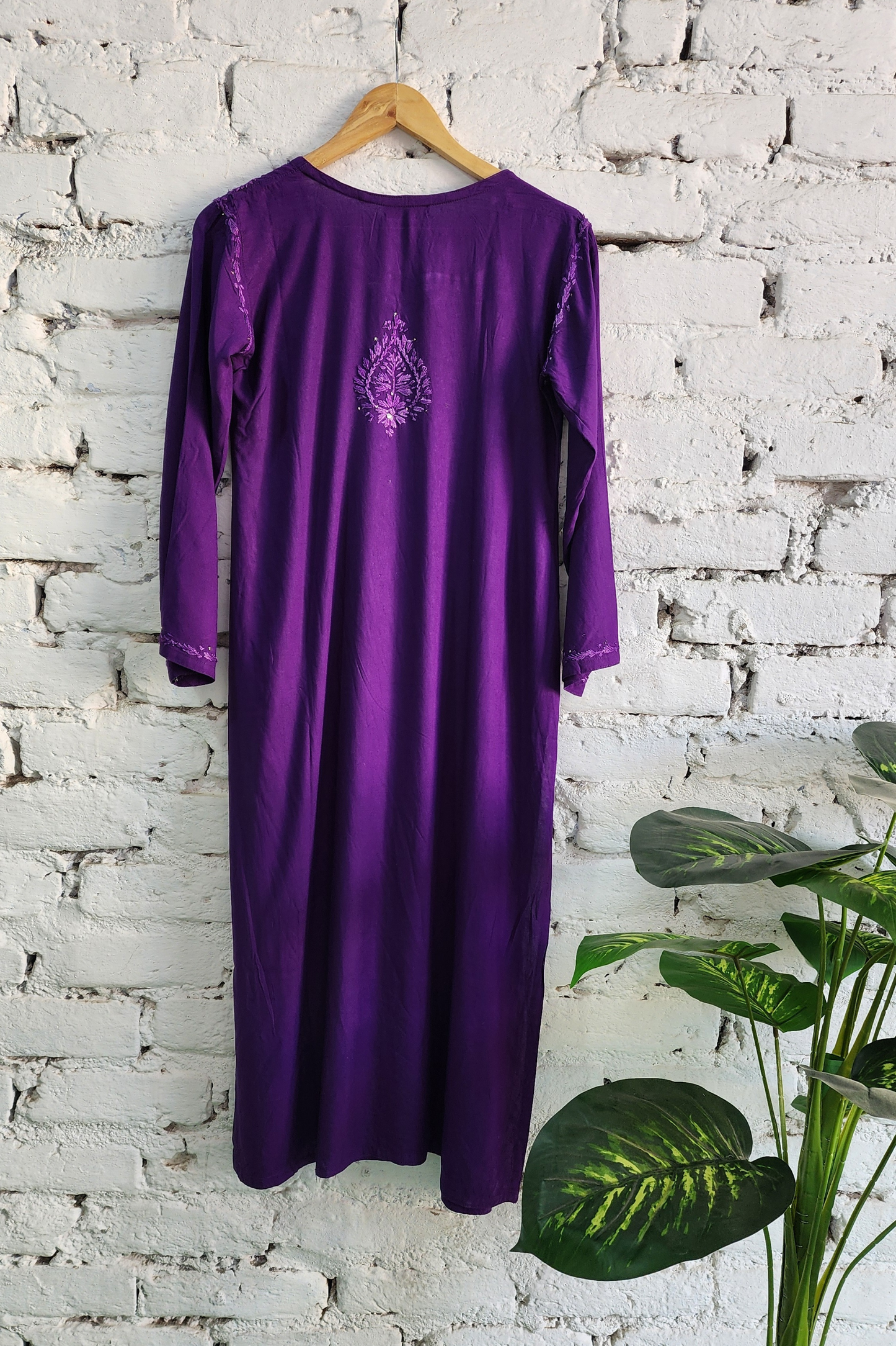 Chikankari Kurta Palazzo Set with Dupatta Cotton