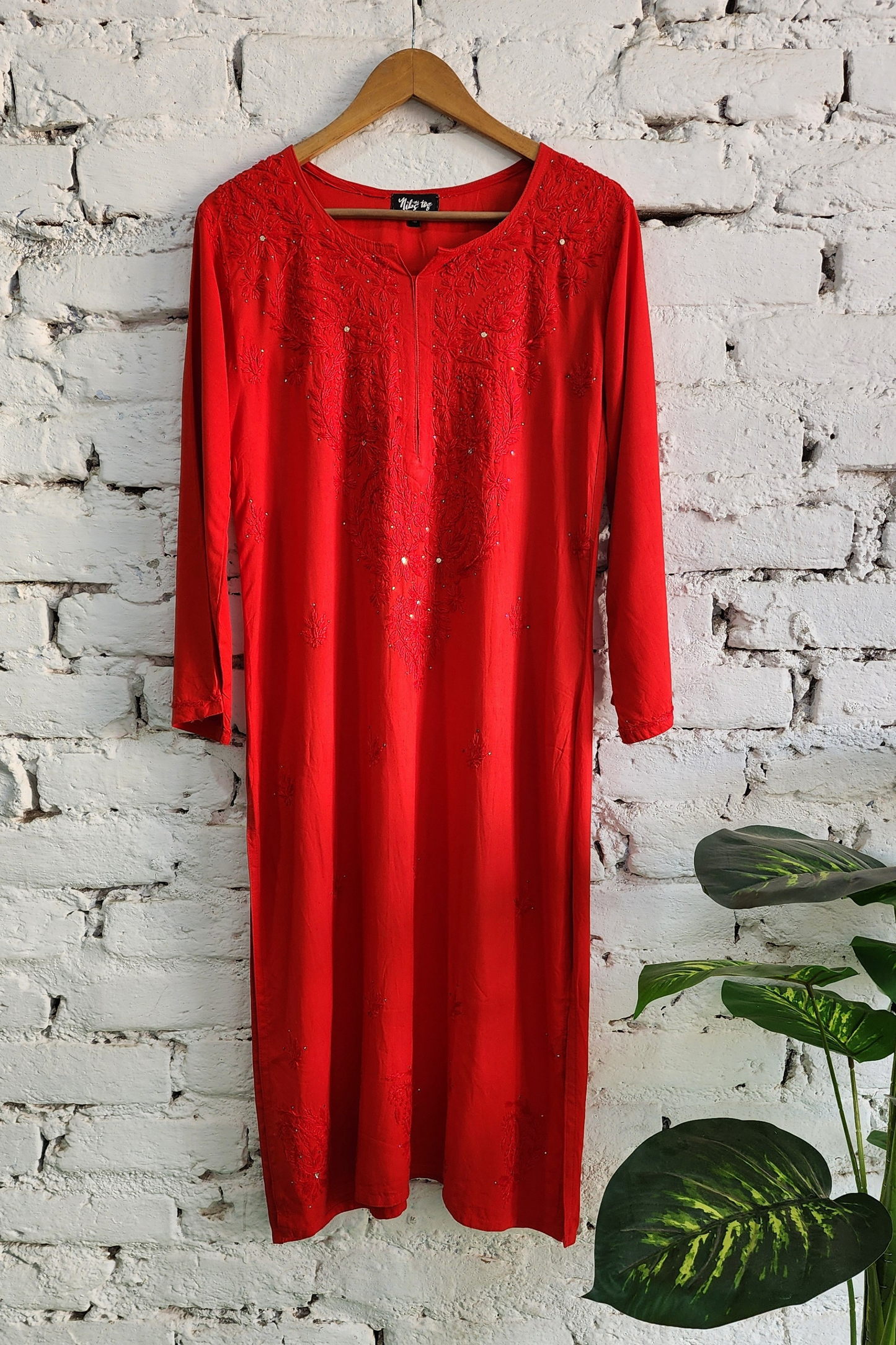 Chikankari Kurta Palazzo Set with Dupatta Cotton