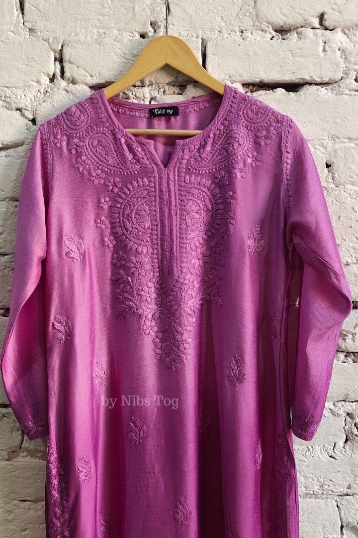 Ombre Purple Modal Silk Set