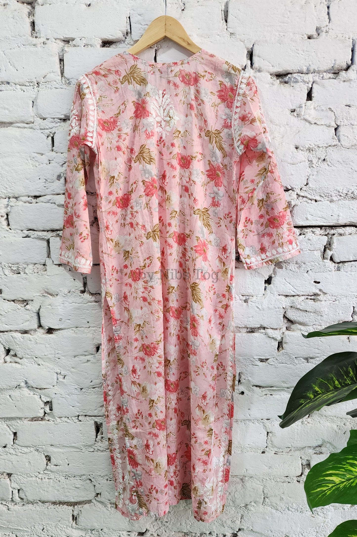 Meer Printed Cotton Chikankari Kurta Palazzo Set