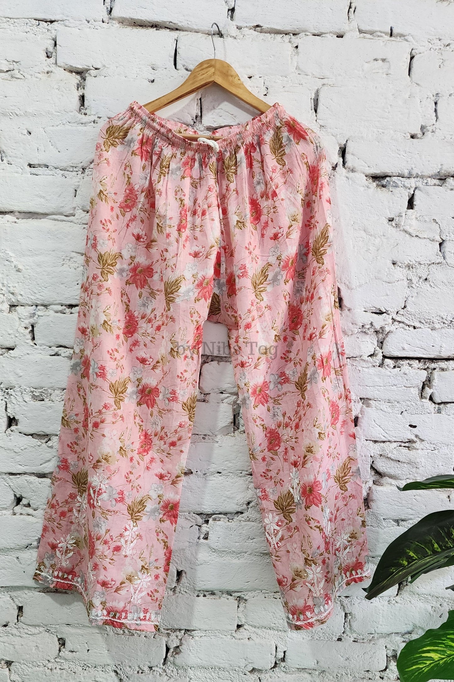 Meer Printed Cotton Chikankari Kurta Palazzo Set