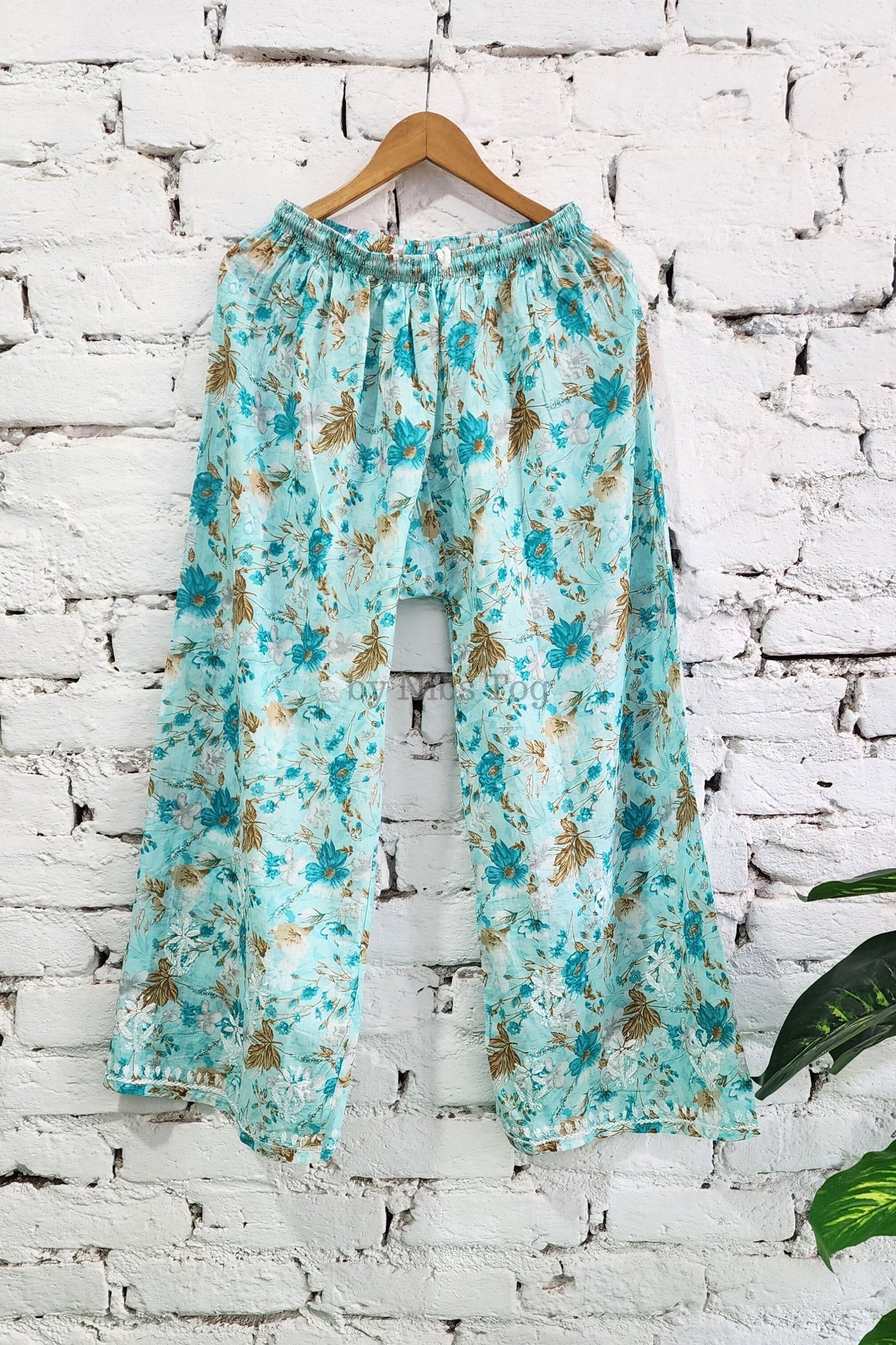 Meer Printed Cotton Chikankari Kurta Palazzo Set