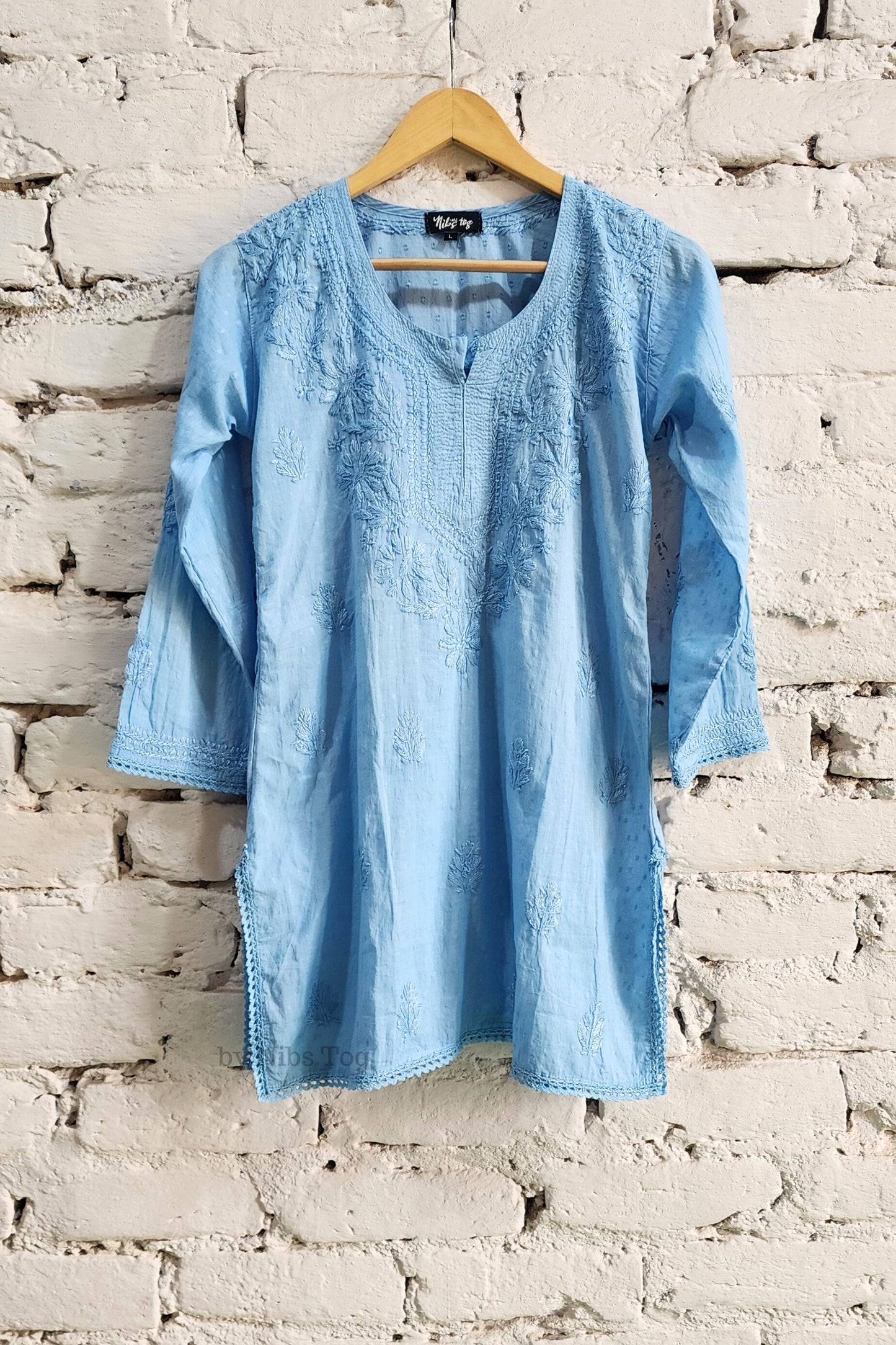 Anaya Mulmul Chikankari Short Kurta for Women