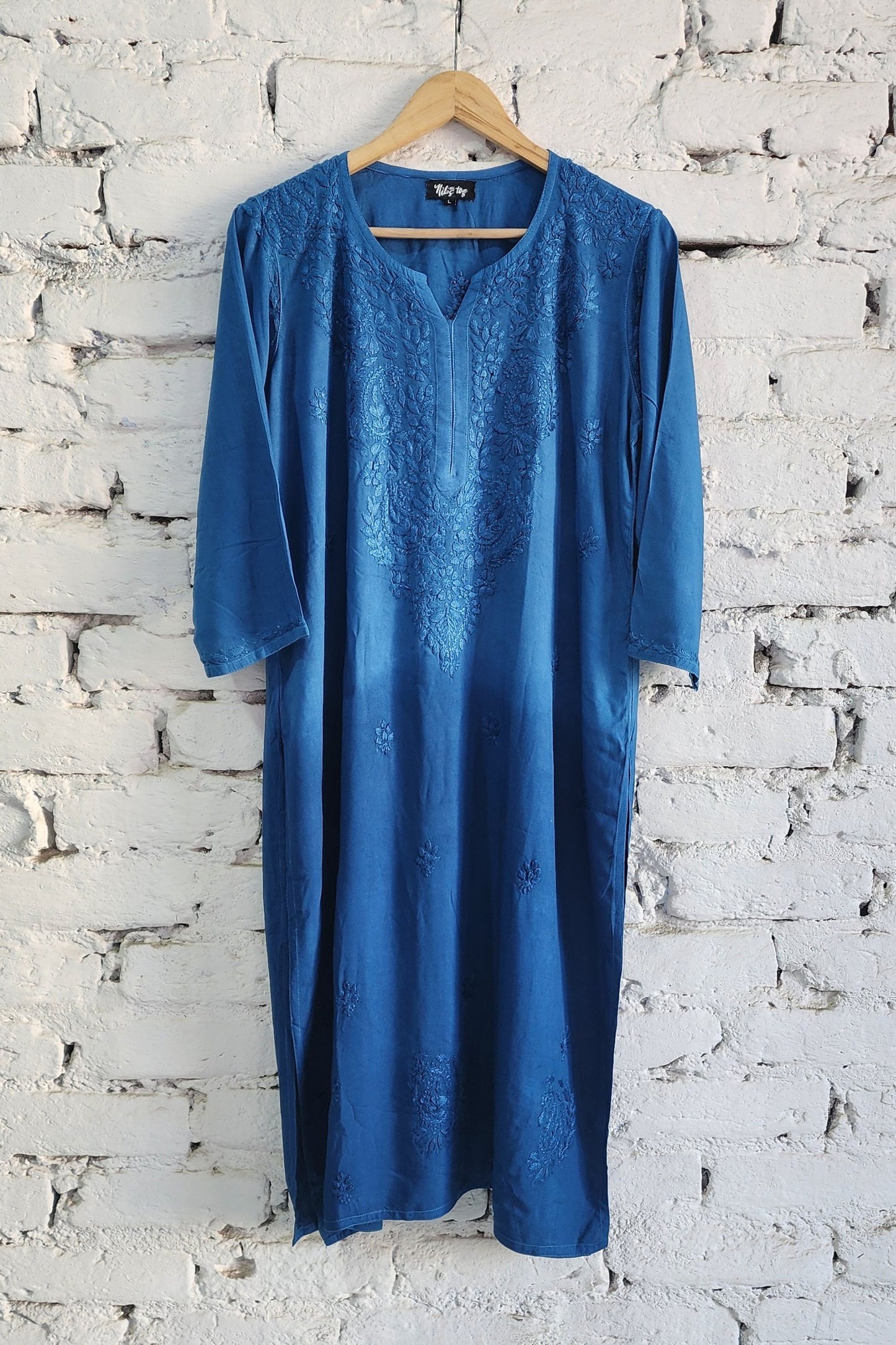 Ombre Kurta Palazzo Set with Dupatta