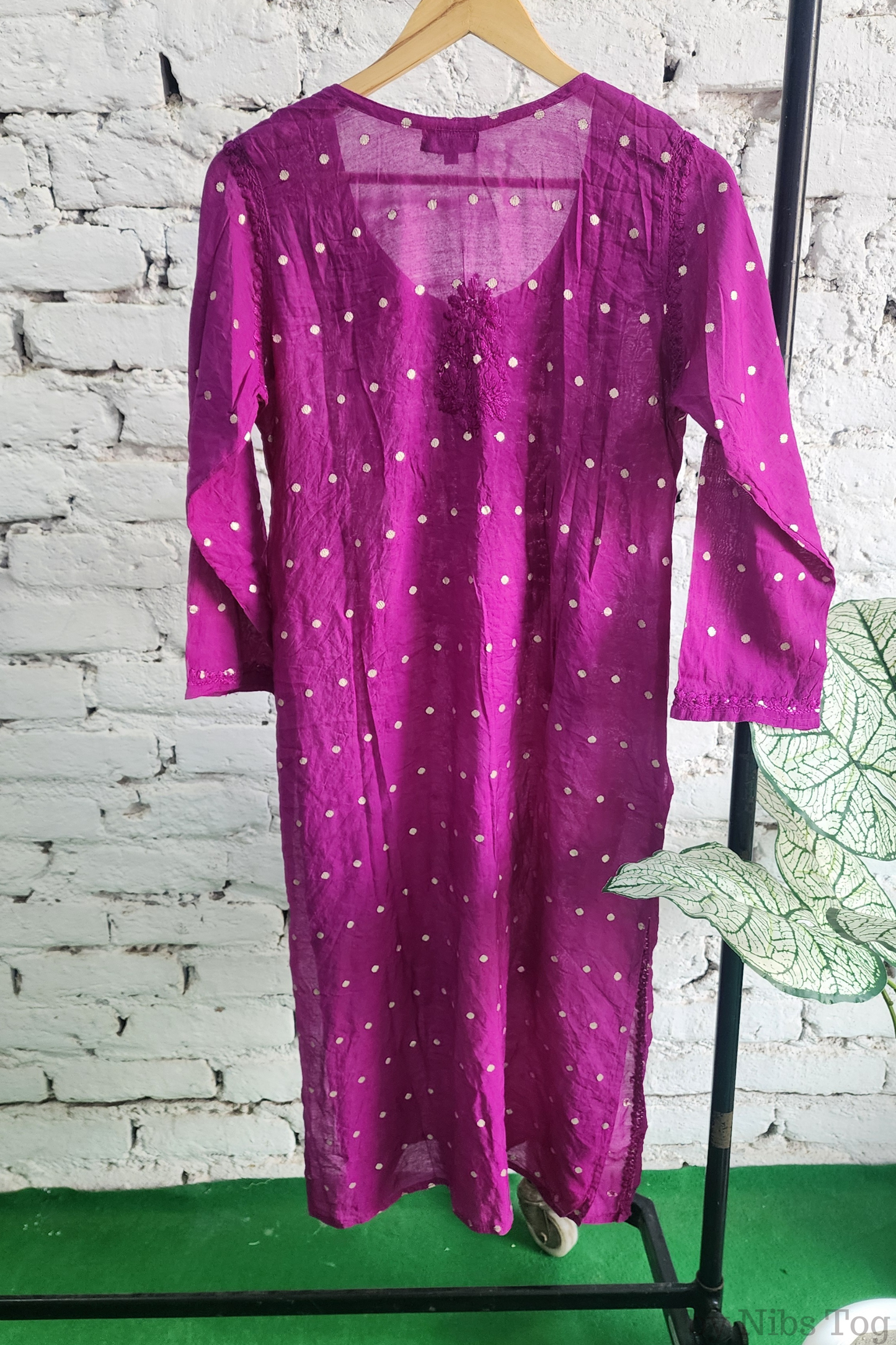 Silk Chikankari Kurta Palazzo Set
