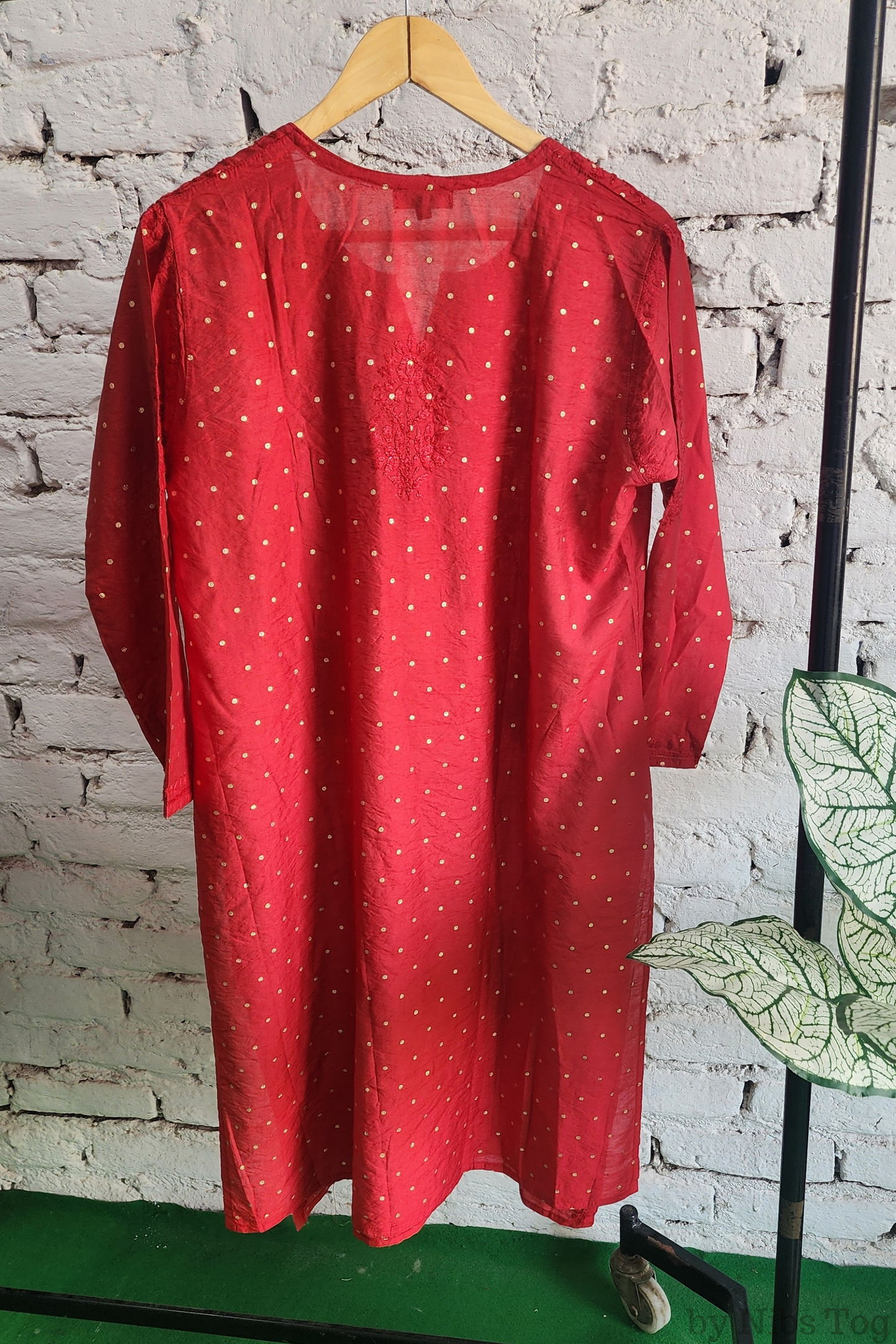 Silk Chikankari Kurta Palazzo Set