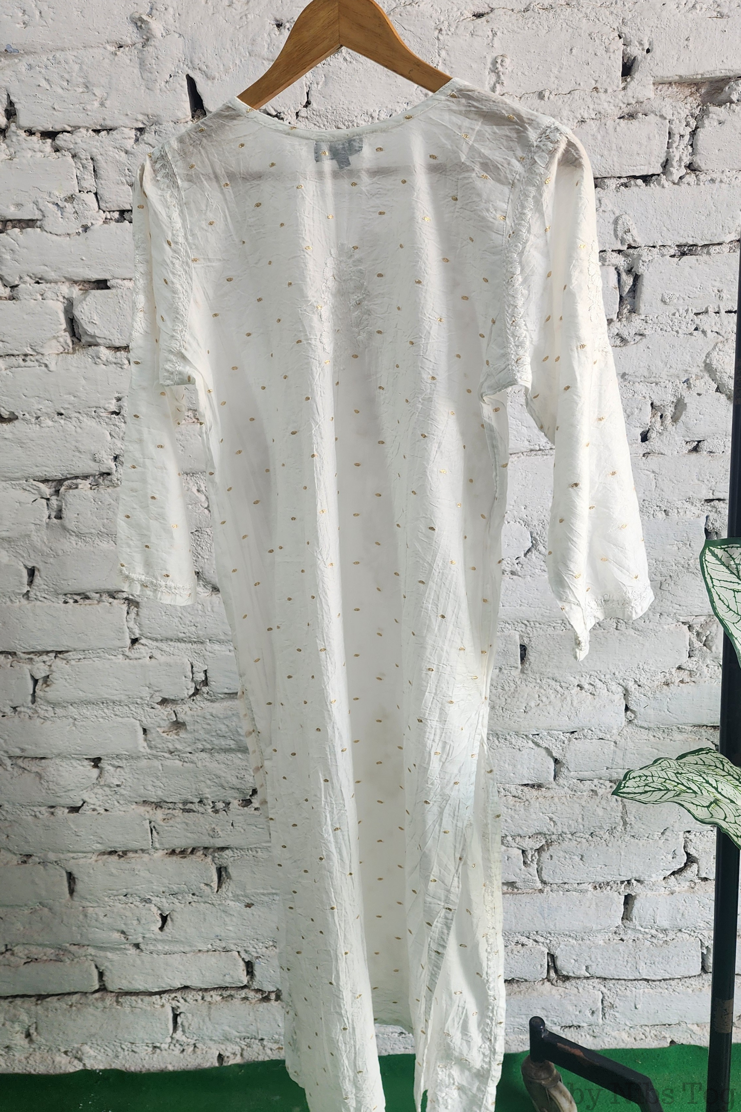 Silk Chikankari Kurta Palazzo Set