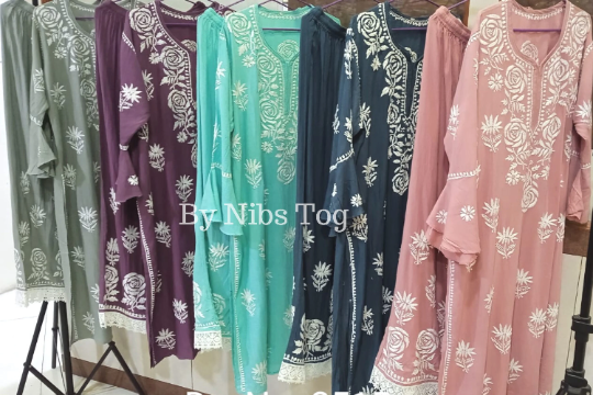 Ryon Cotton Chikankari Kurta Palazzo Set for Women