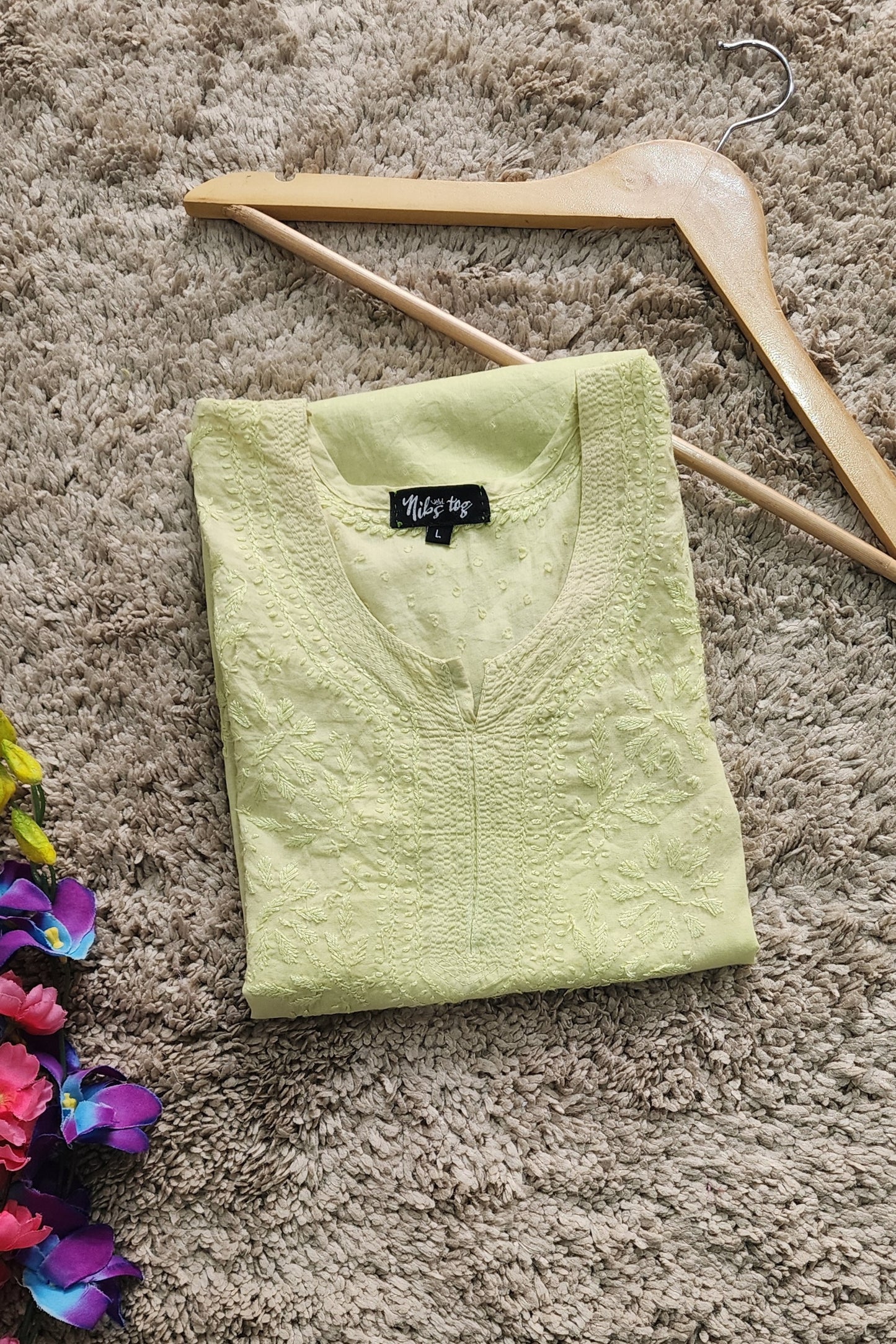 Anaya Mulmul Chikankari Short Kurta for Women