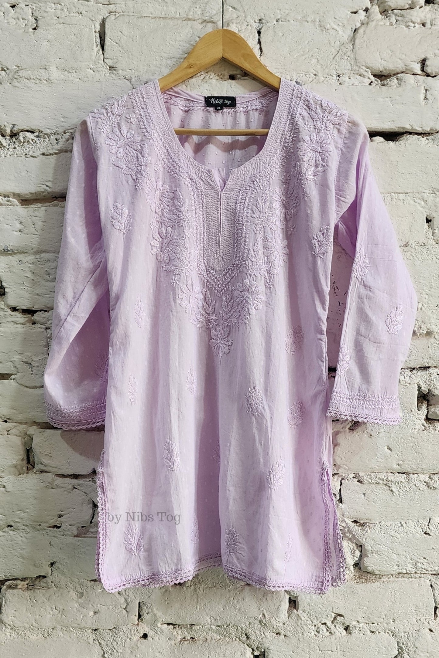 Anaya Mulmul Chikankari Short Kurta for Women