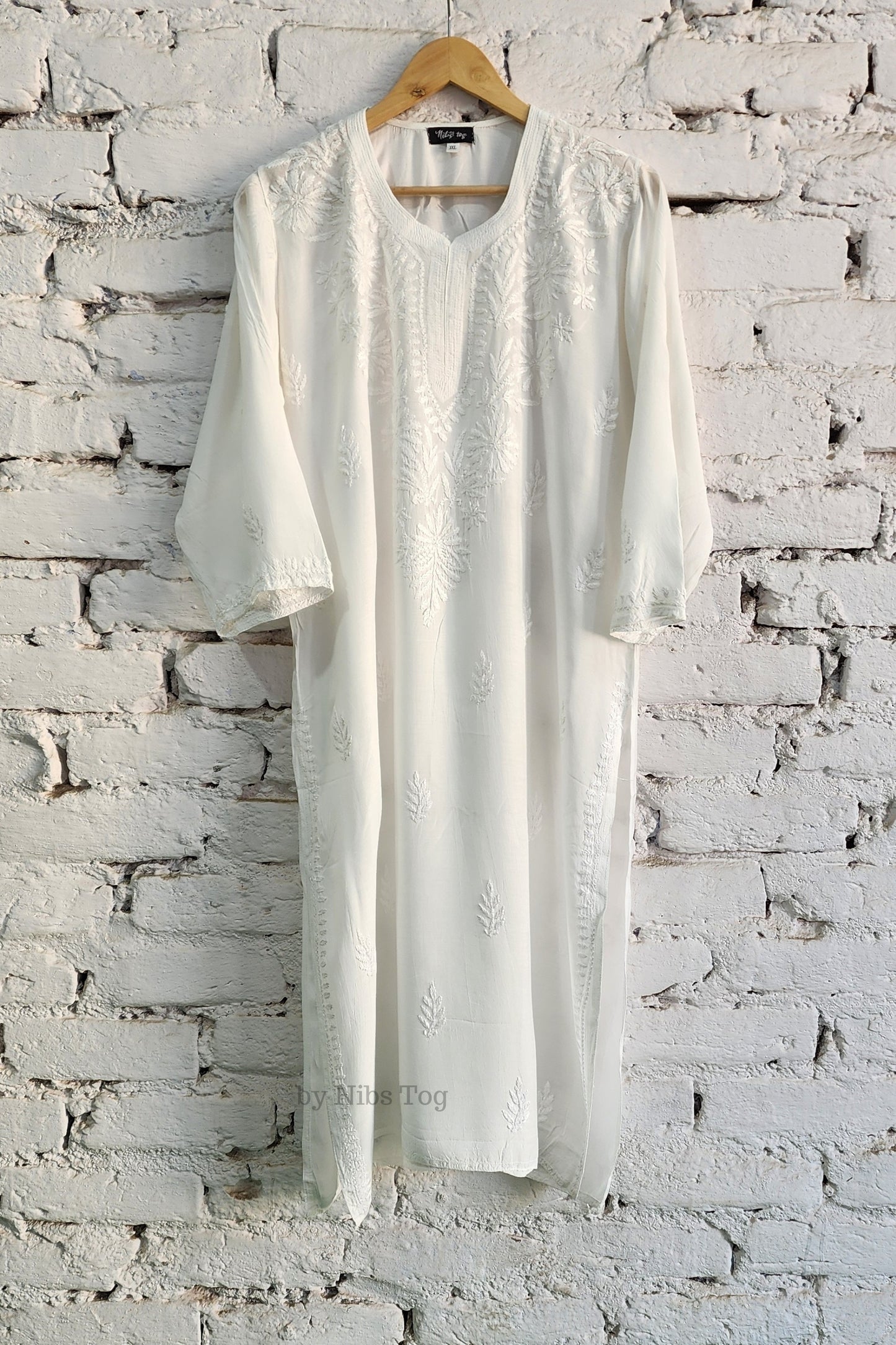 Afreen Muslin Cotton Chikankari Kurta