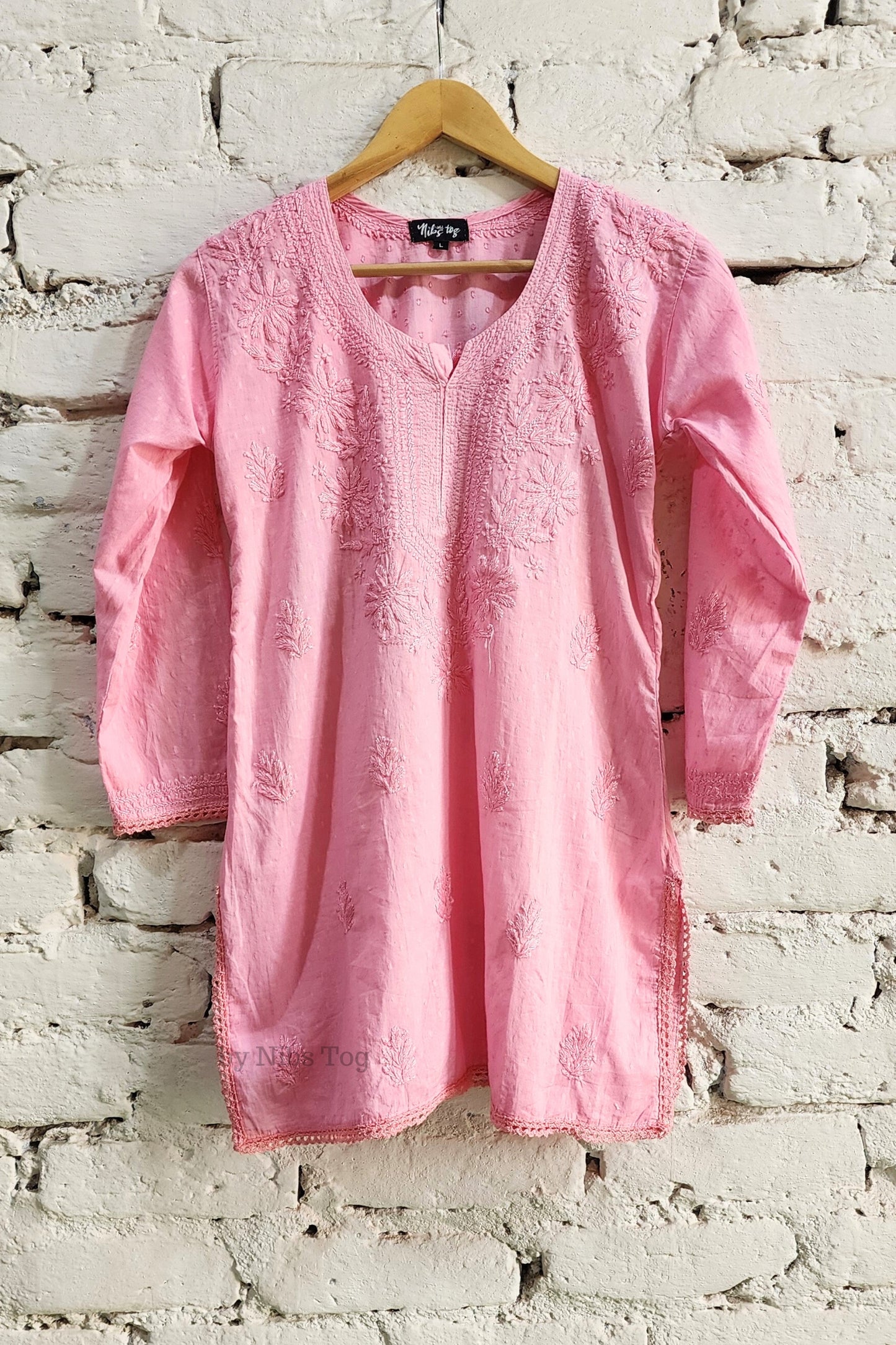 Anaya Mulmul Chikankari Short Kurta for Women