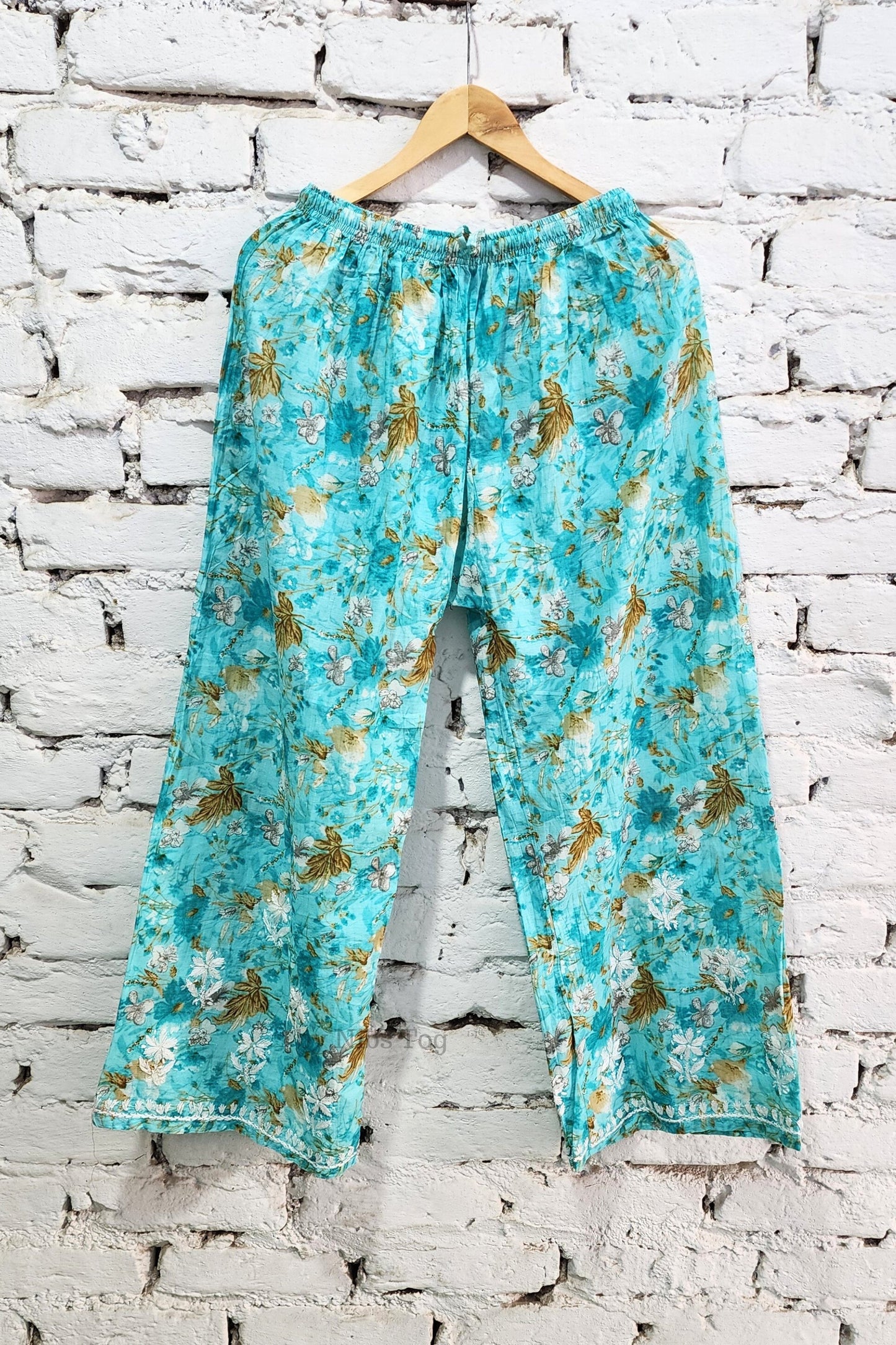 Meer Printed Cotton Chikankari Kurta Palazzo Set
