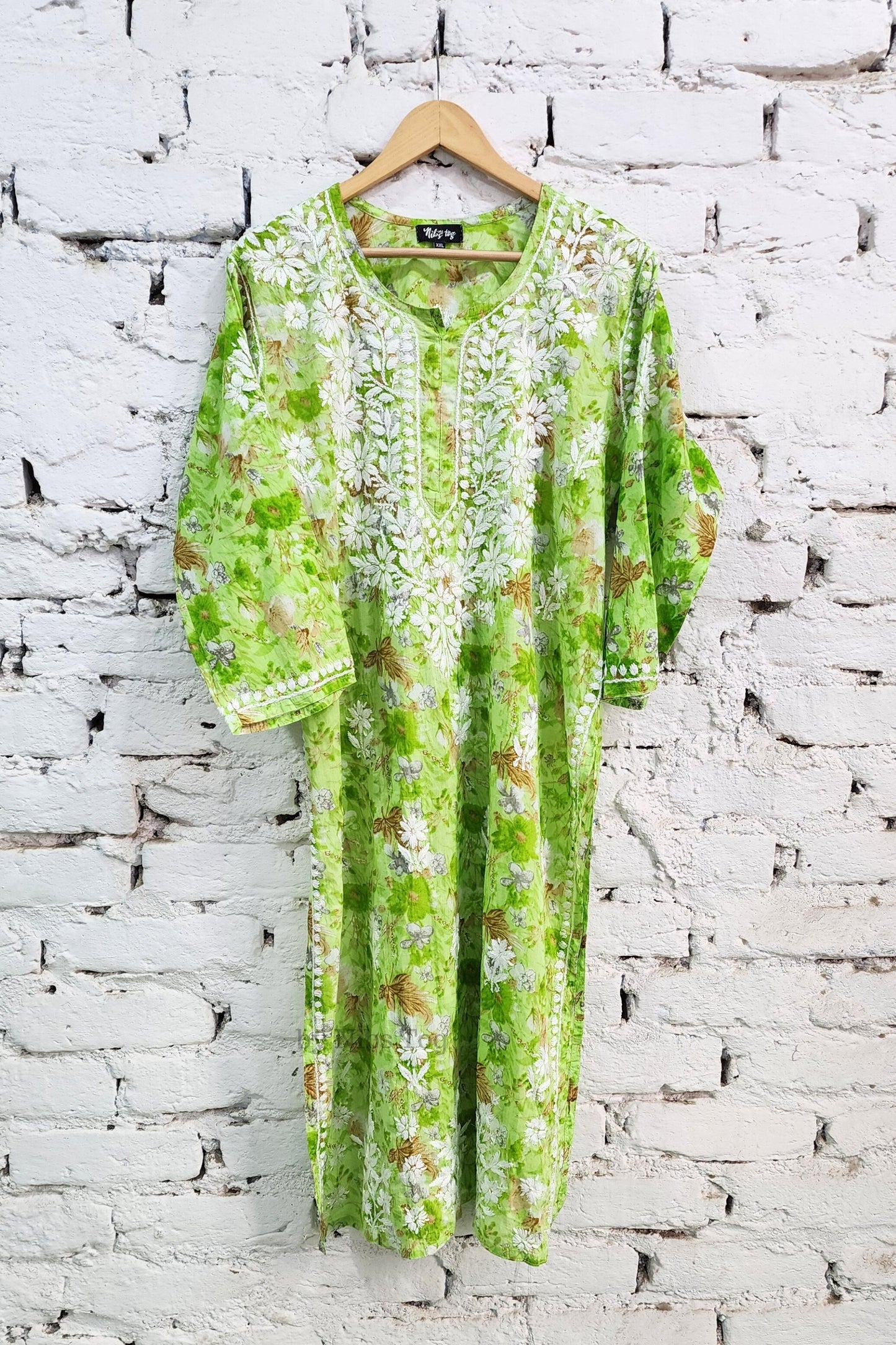 Meer Printed Cotton Chikankari Kurta Palazzo Set