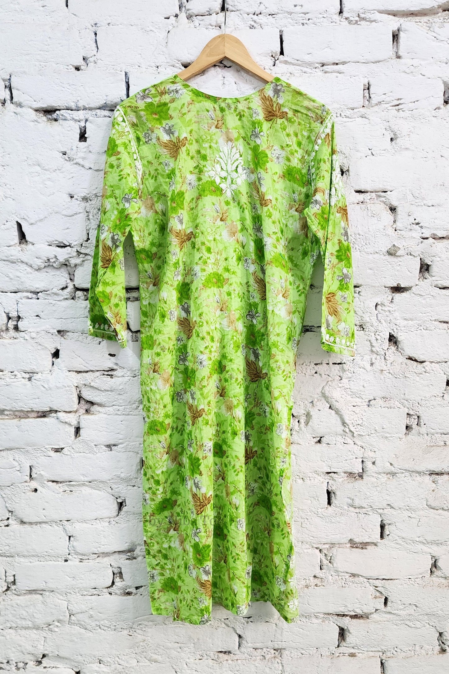 Meer Printed Cotton Chikankari Kurta Palazzo Set