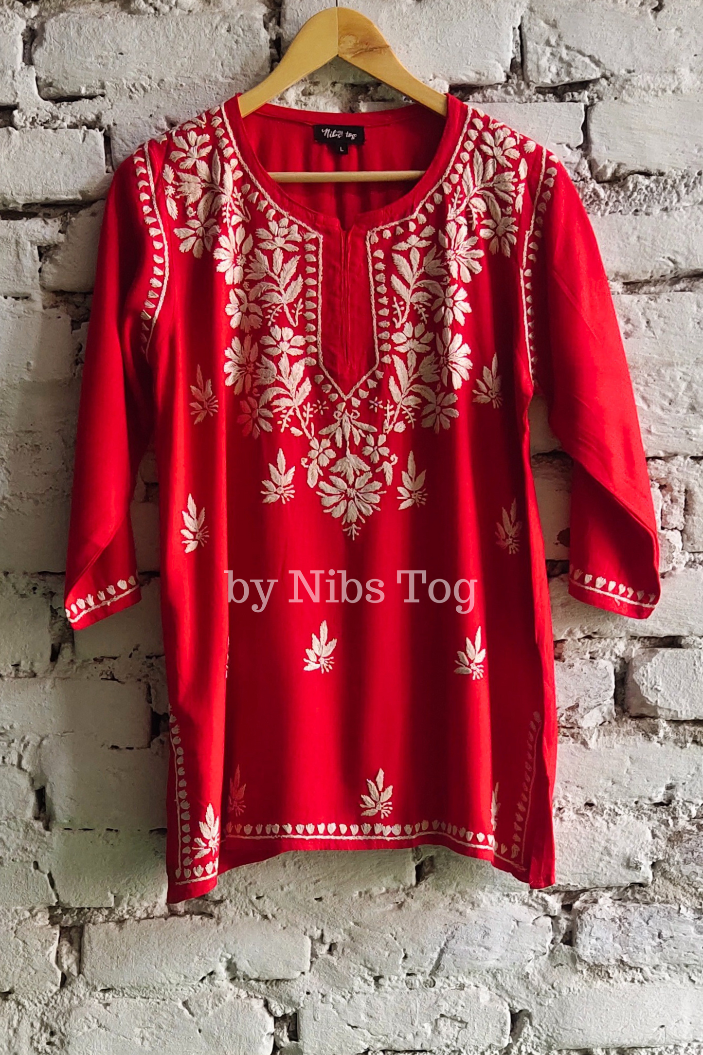 Isha Chikankari Short Kurta