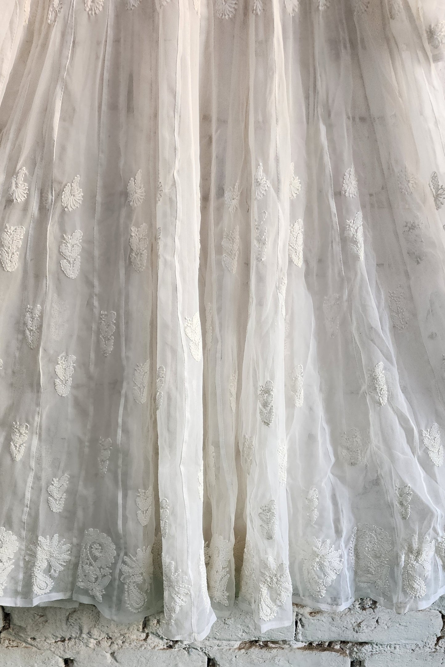 56 Kali Chikankari Anarkali with Inner