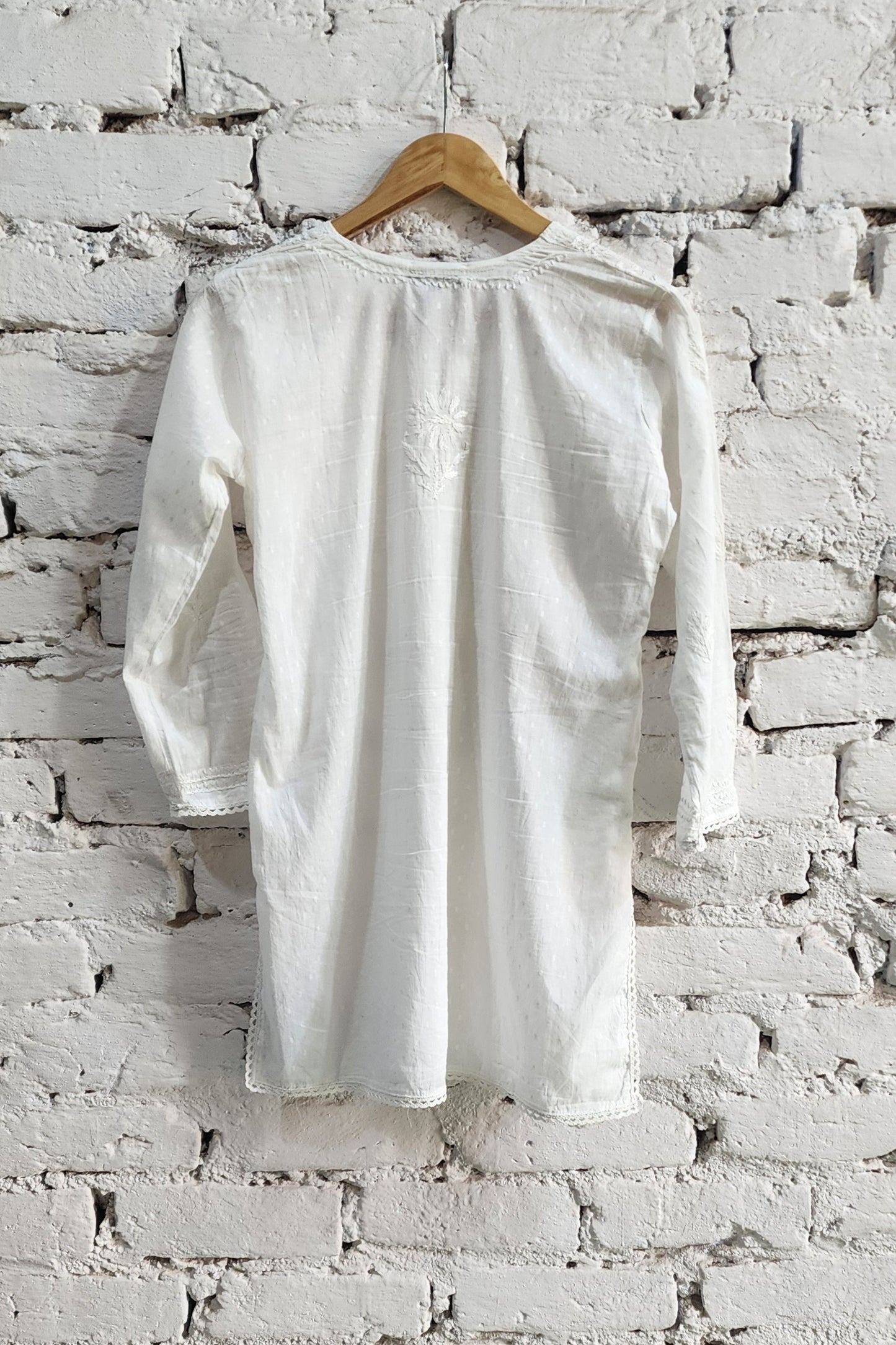 Anaya Mulmul Chikankari Short Kurta for Women