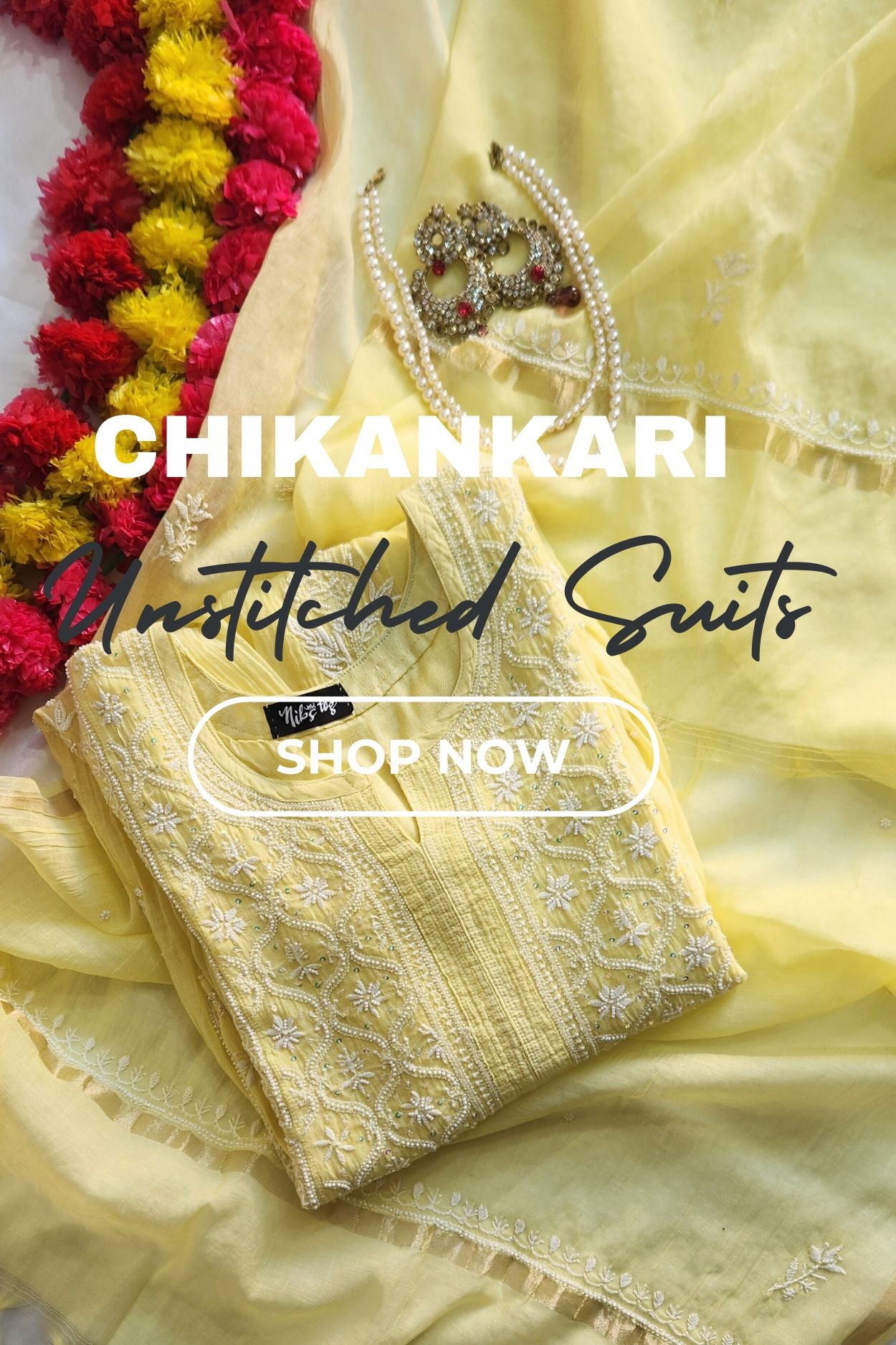 Chikankari Unstitched Suits