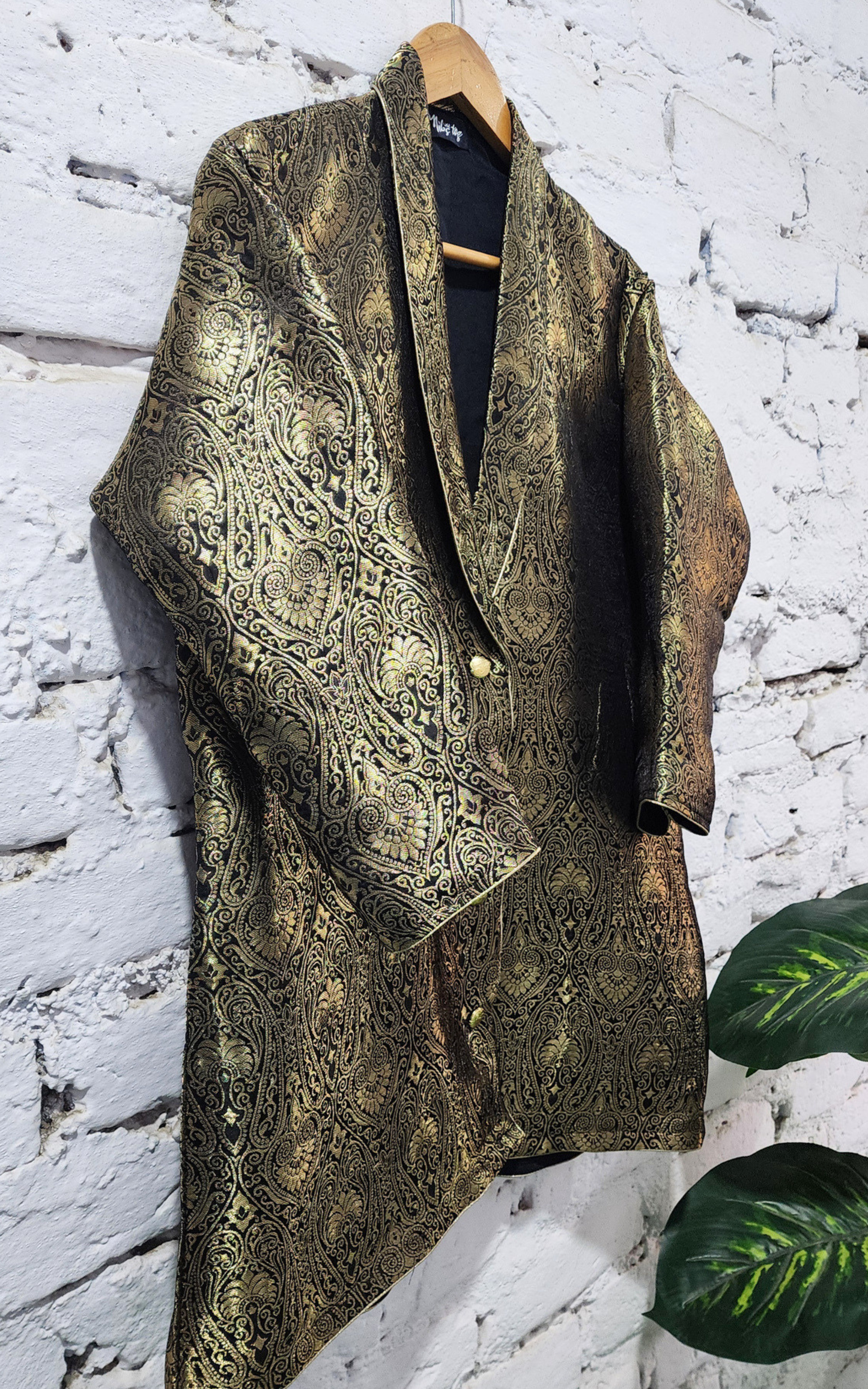 Black Banarasi Blazer Jacket