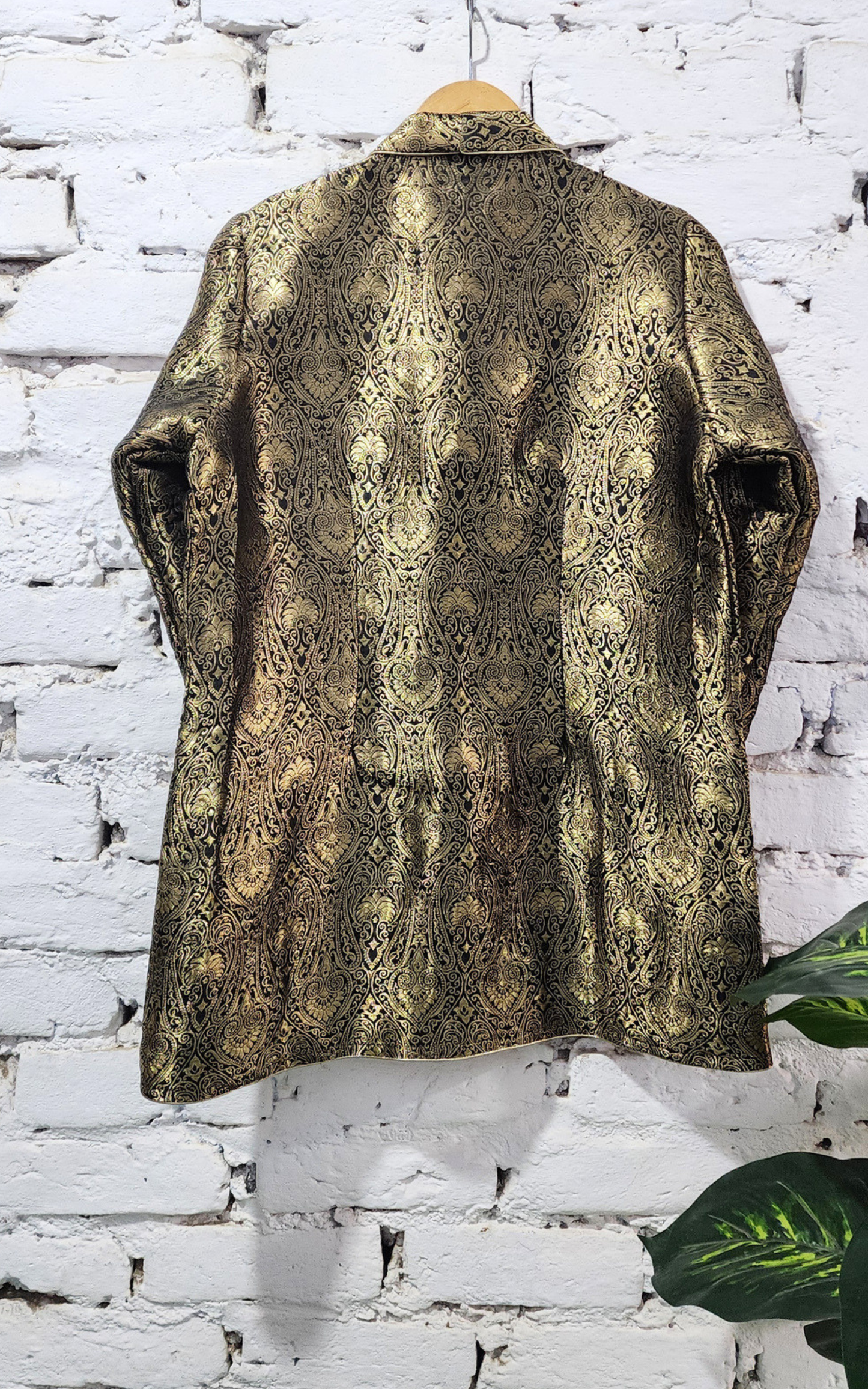 Black Banarasi Blazer Jacket