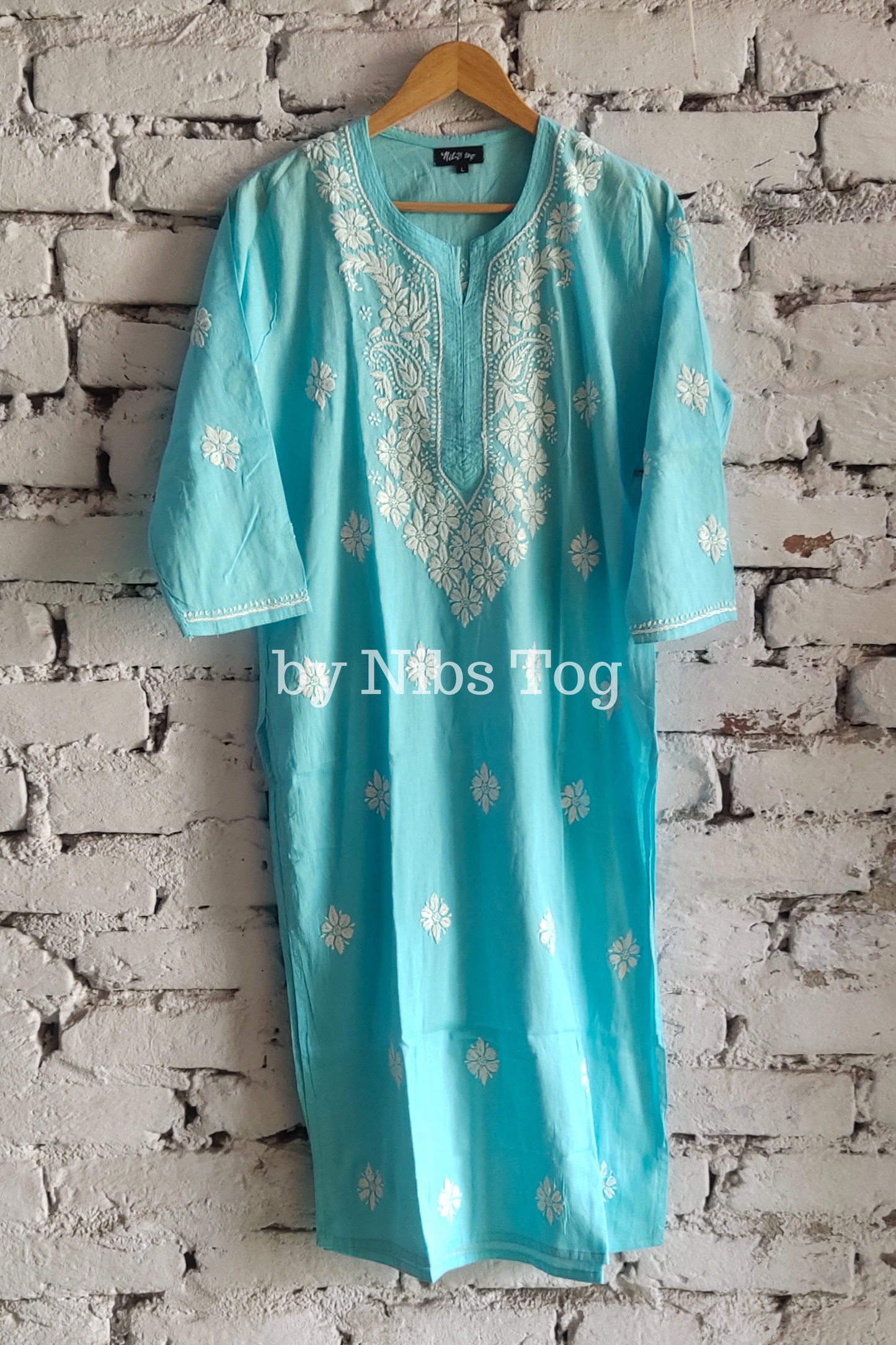 Sabab Cotton Chikankari Kurta for Women