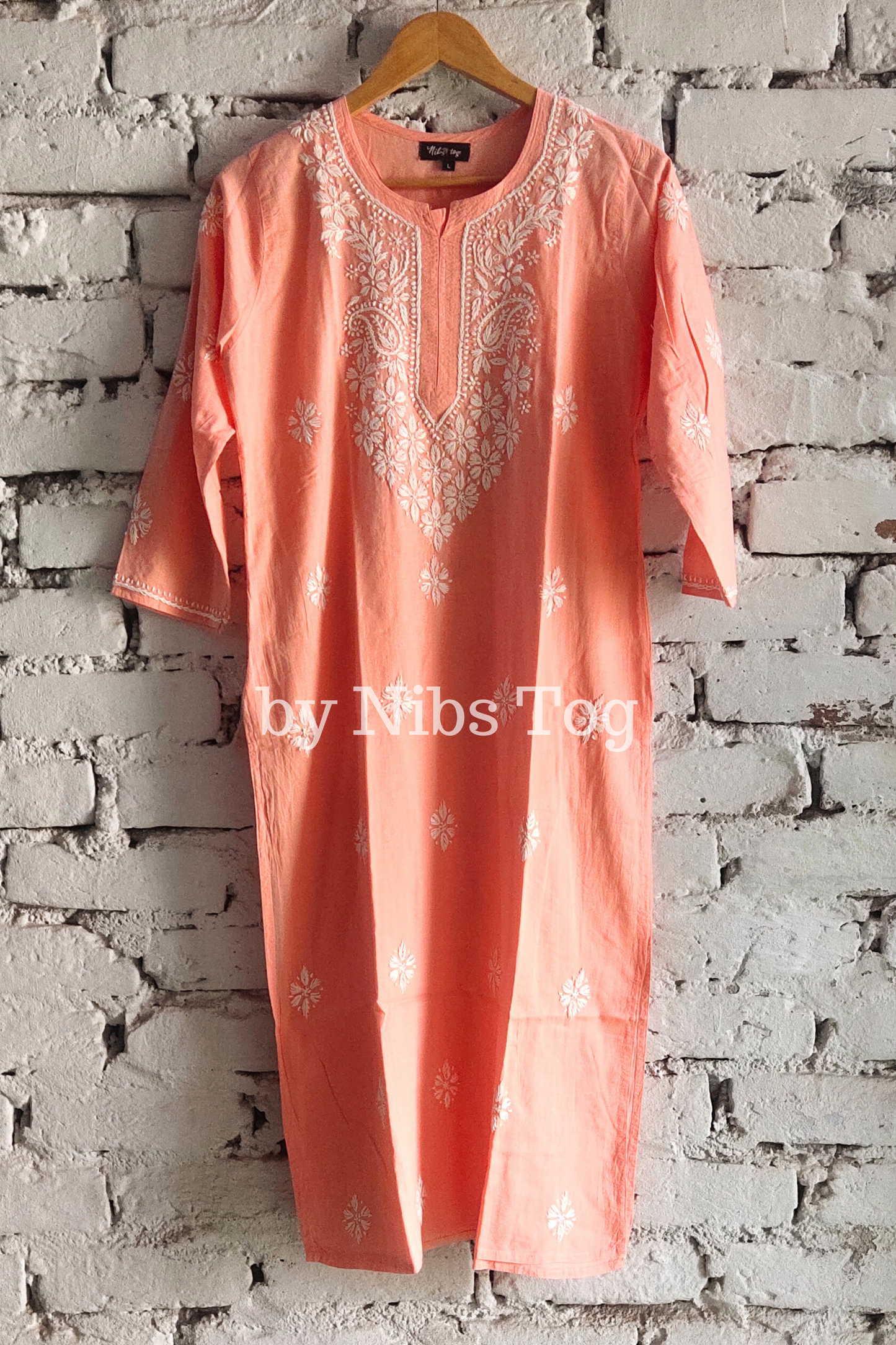 Sabab Cotton Chikankari Kurta for Women