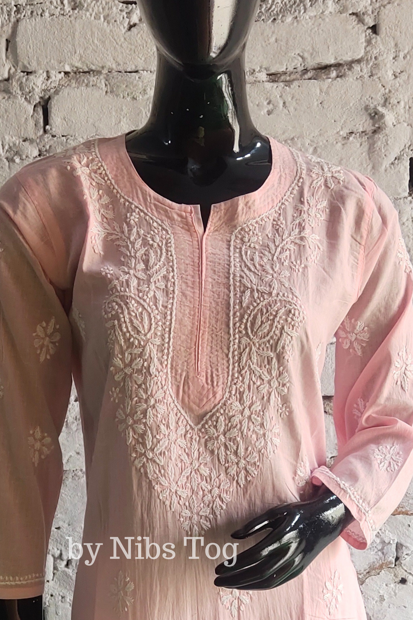 Sabab Cotton Chikankari Kurta for Women