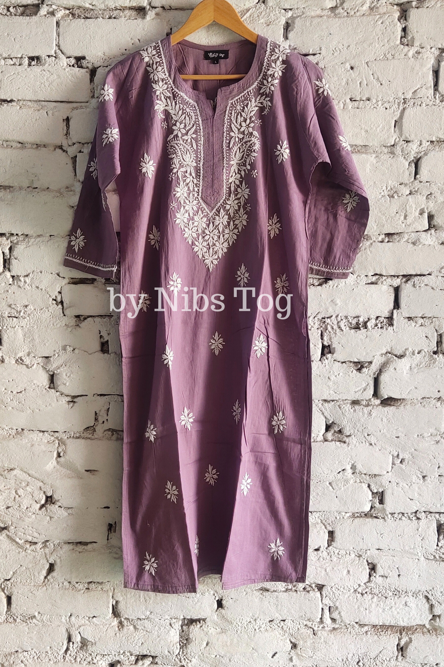 Sabab Cotton Chikankari Kurta for Women