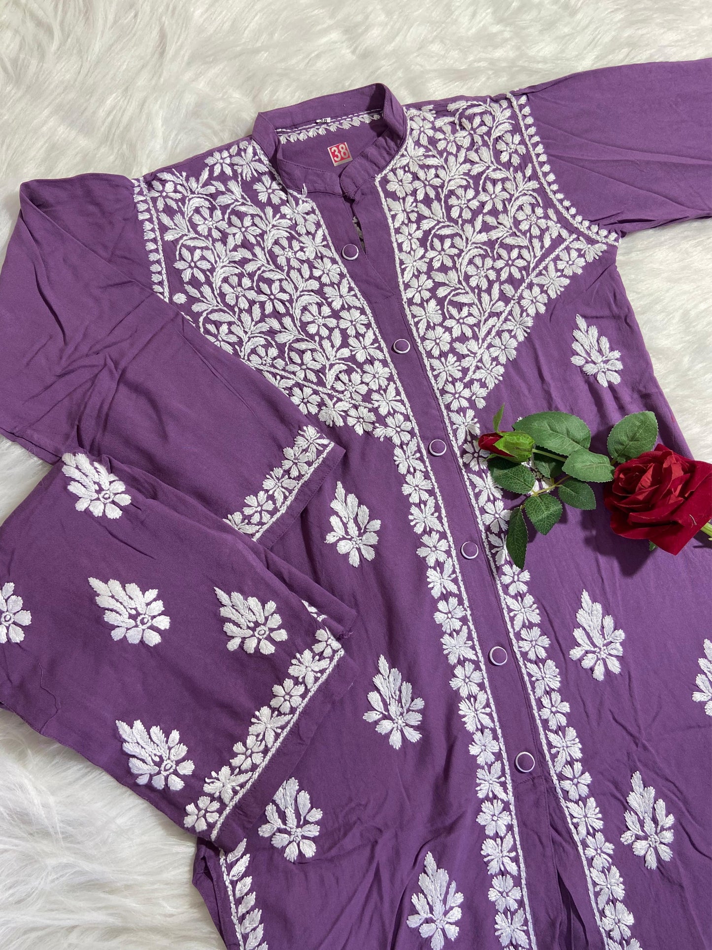 Farah Cotton Chikankari Co ord Set