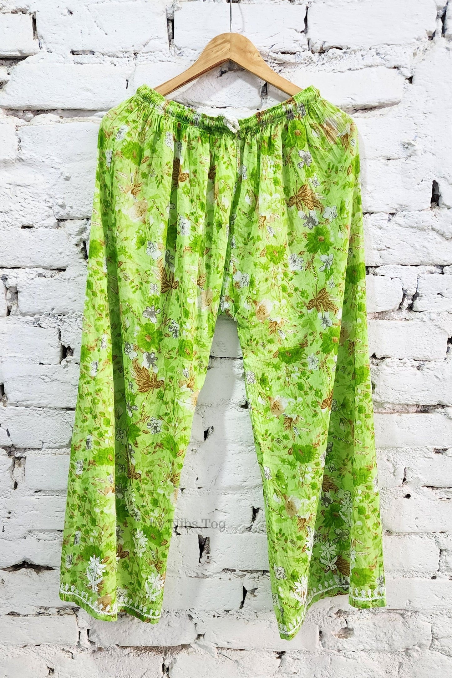 Meer Printed Cotton Chikankari Kurta Palazzo Set