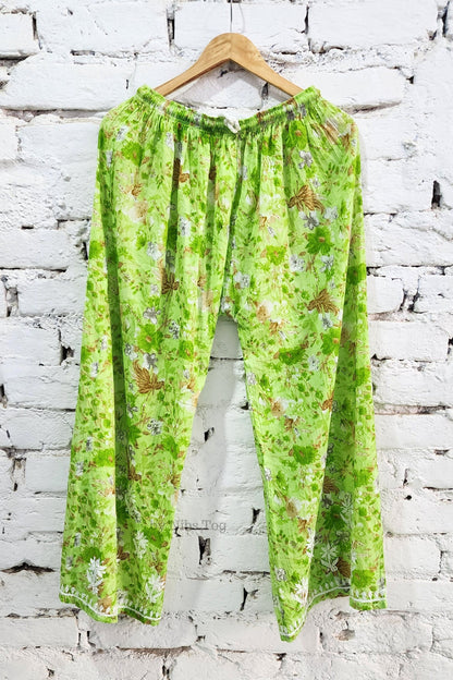 Meer Printed Cotton Chikankari Kurta Palazzo Set