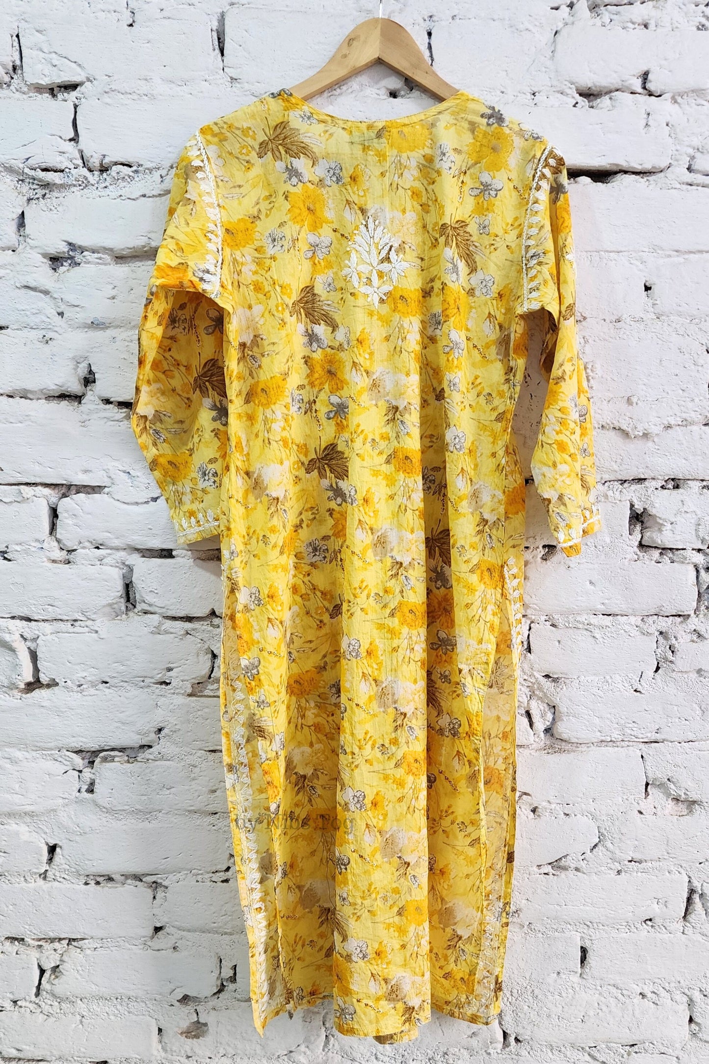 Meer Printed Cotton Chikankari Kurta Palazzo Set