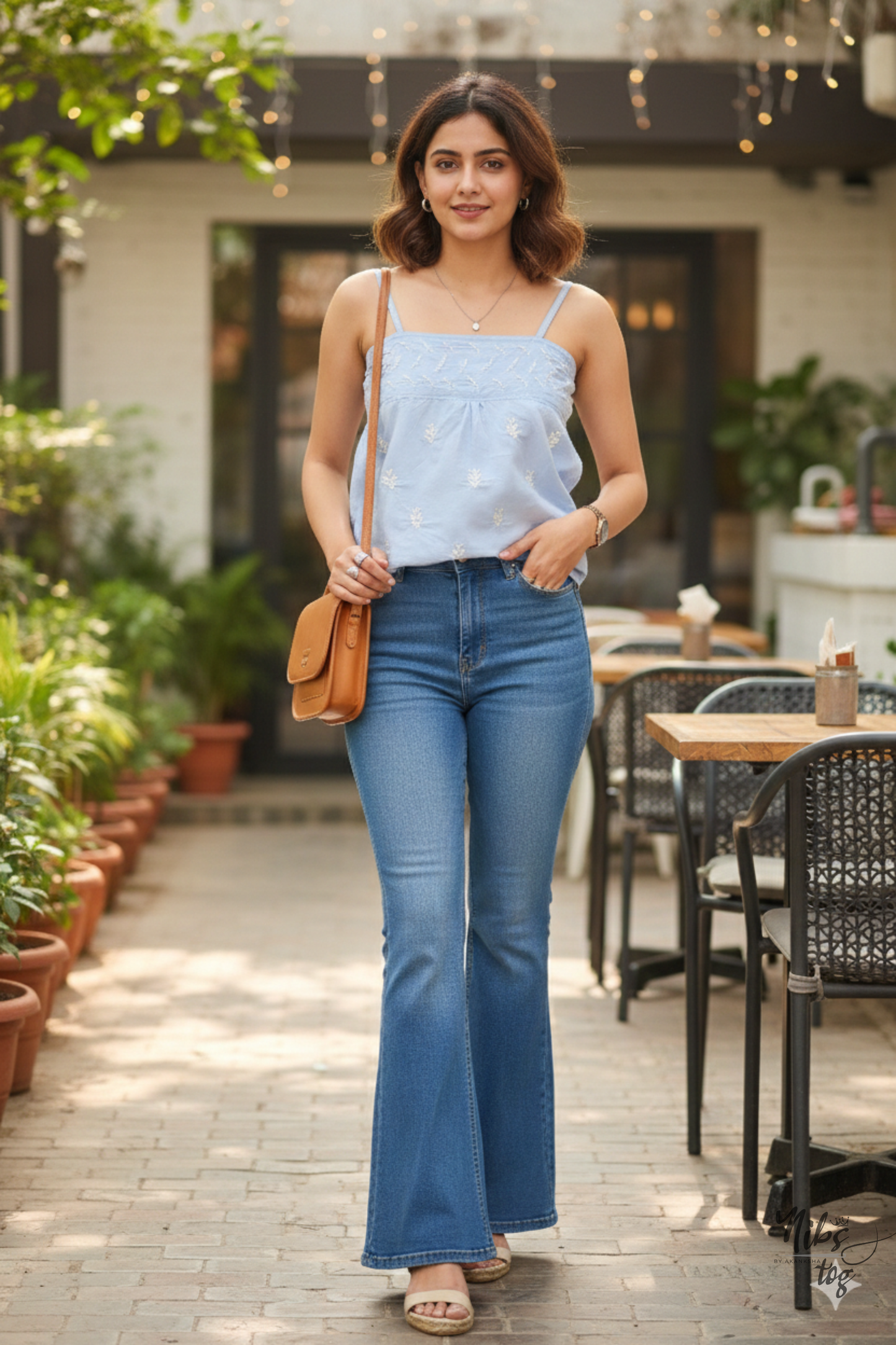 Sutr – Chikankari Strap Cotton Top