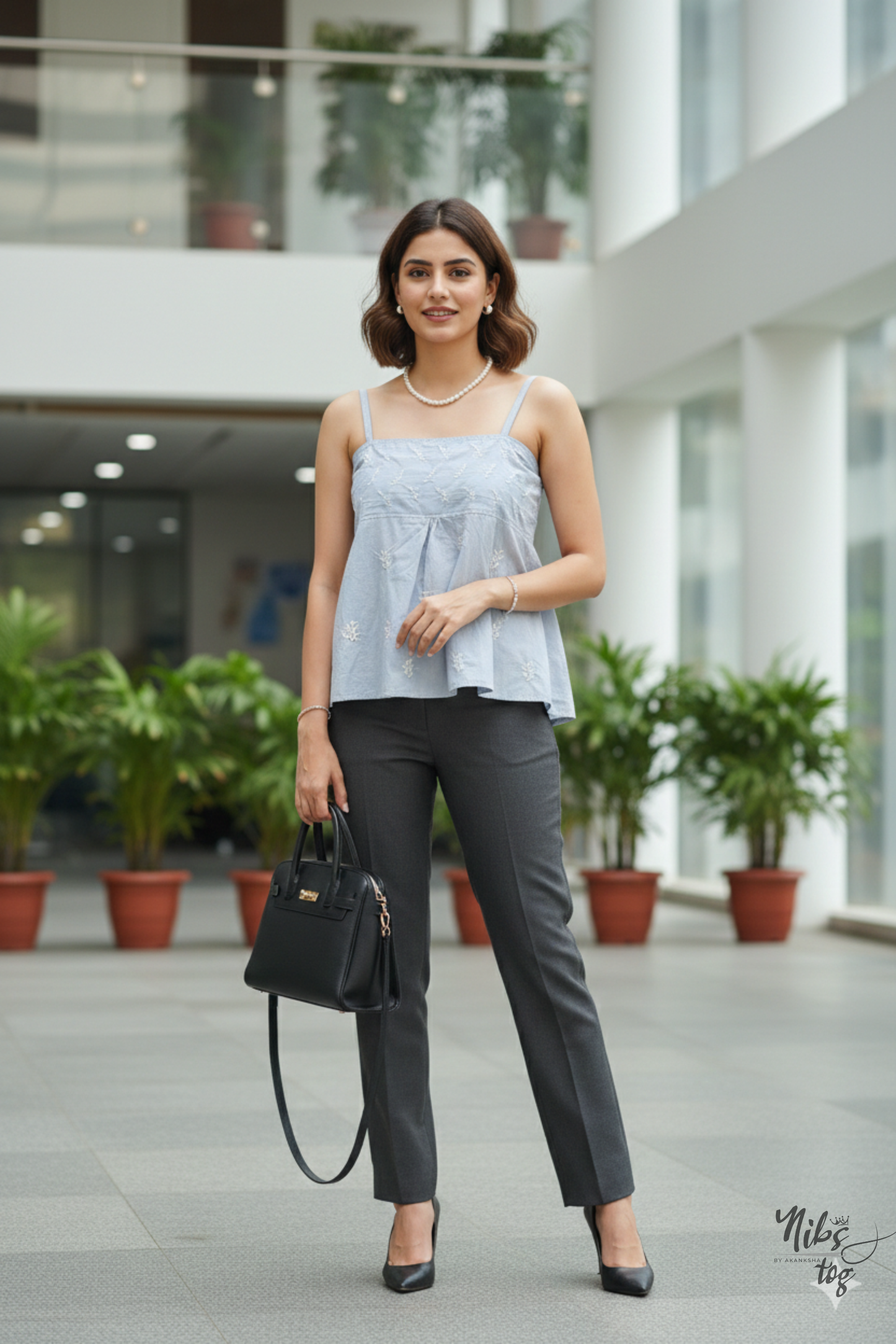 Sutr – Chikankari Strap Cotton Top