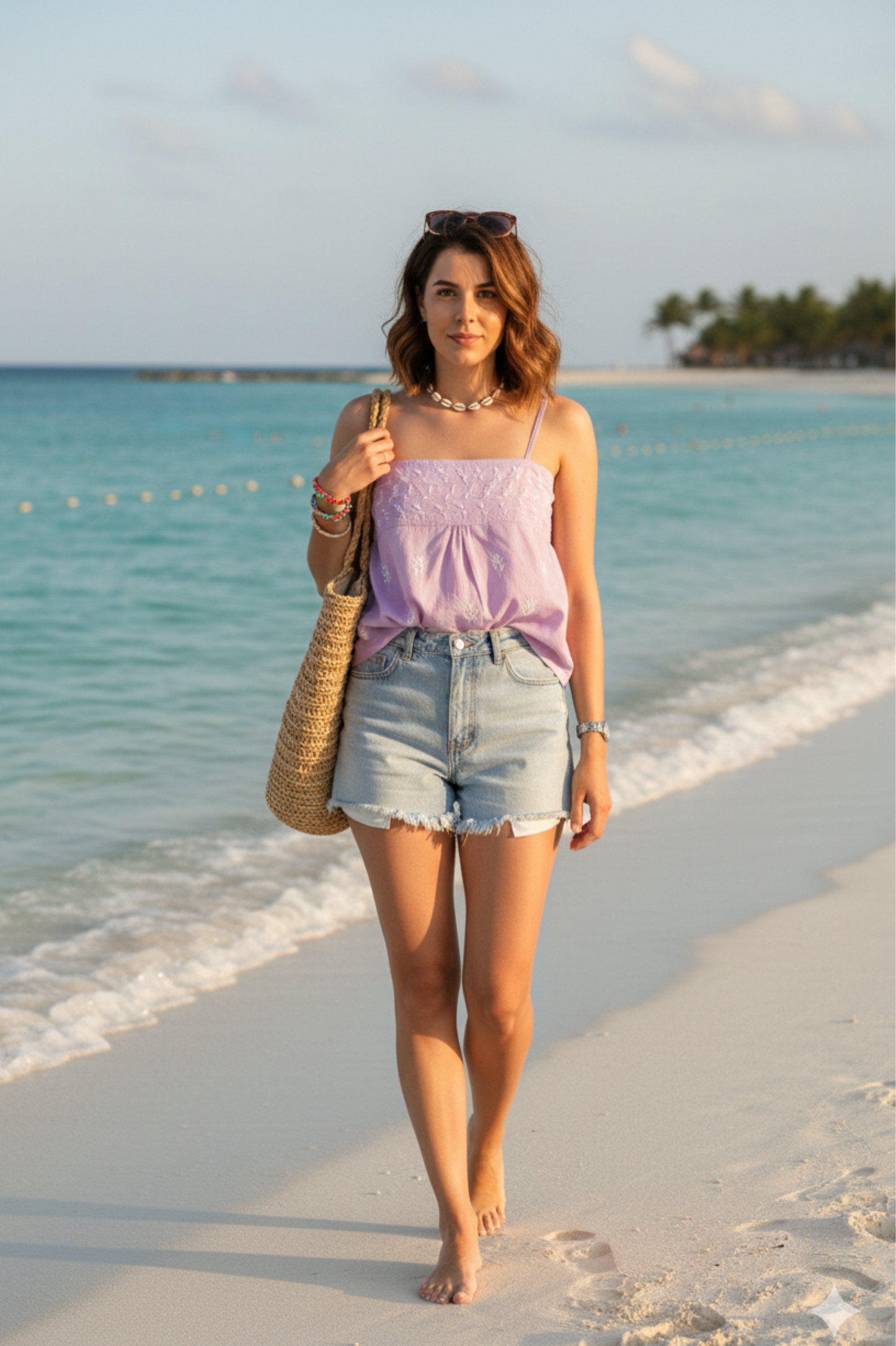 Sutr – Chikankari Strap Cotton Top